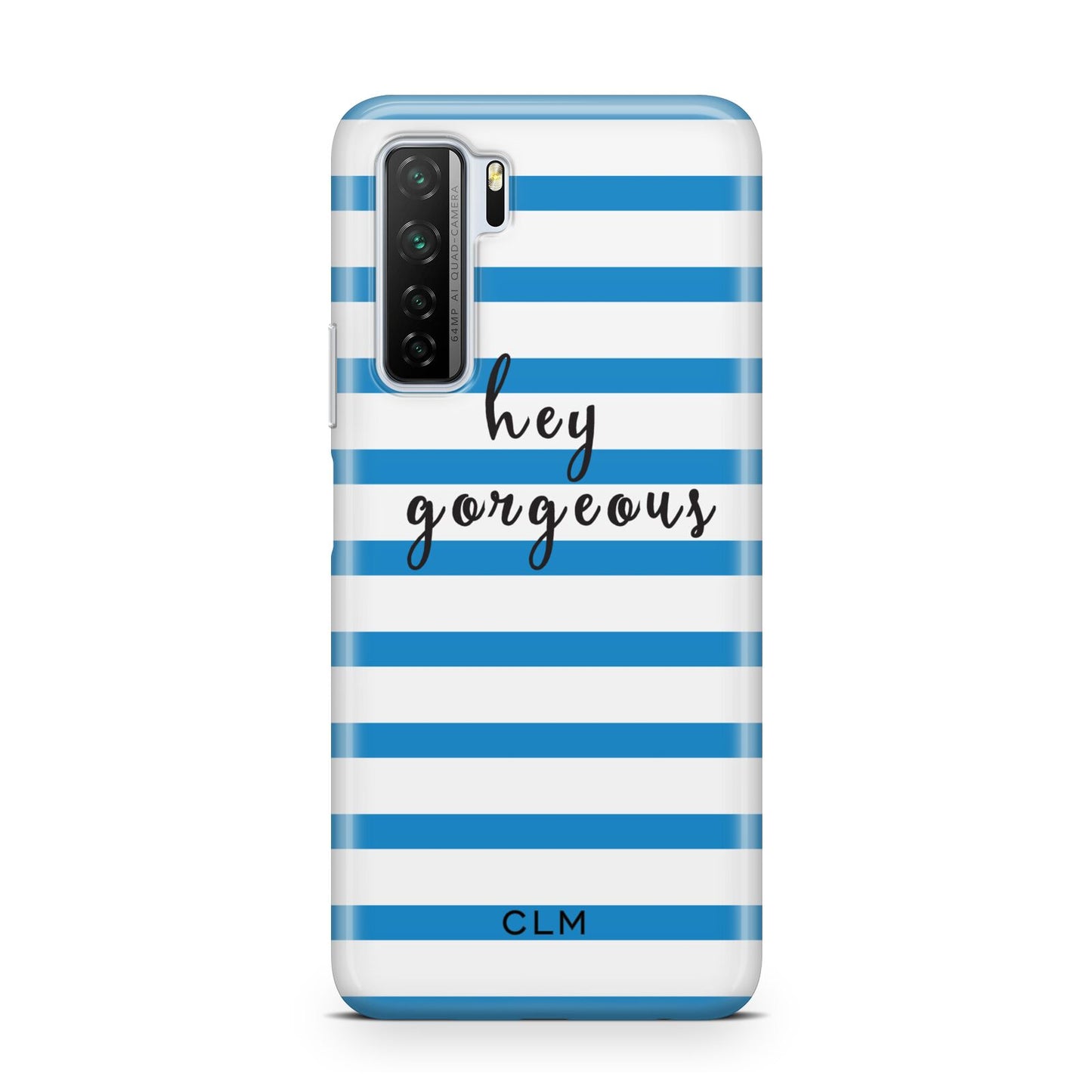 Personalised Blue Hey Gorgeous Huawei P40 Lite 5G Phone Case