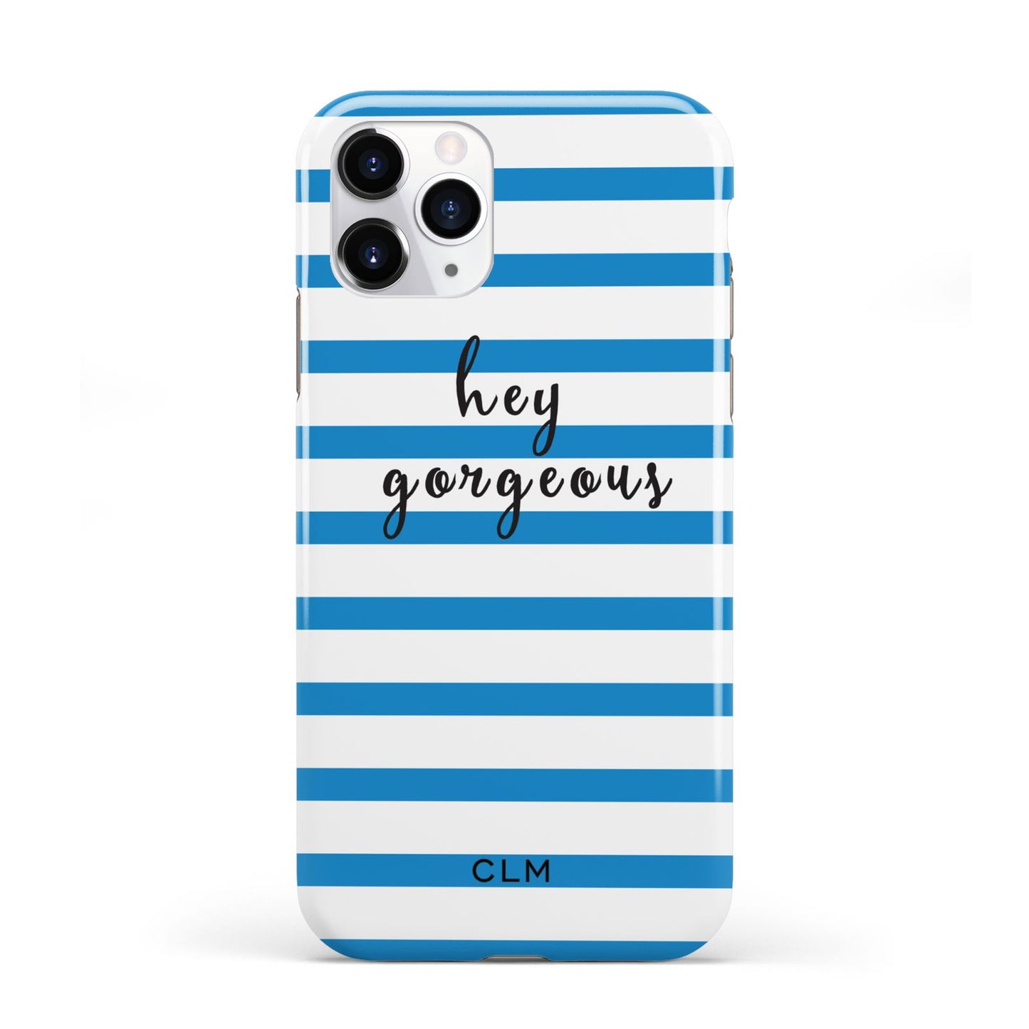 Personalised Blue Hey Gorgeous iPhone 11 Pro 3D Tough Case