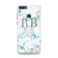 Personalised Blue Marble Initials Huawei P Smart Case