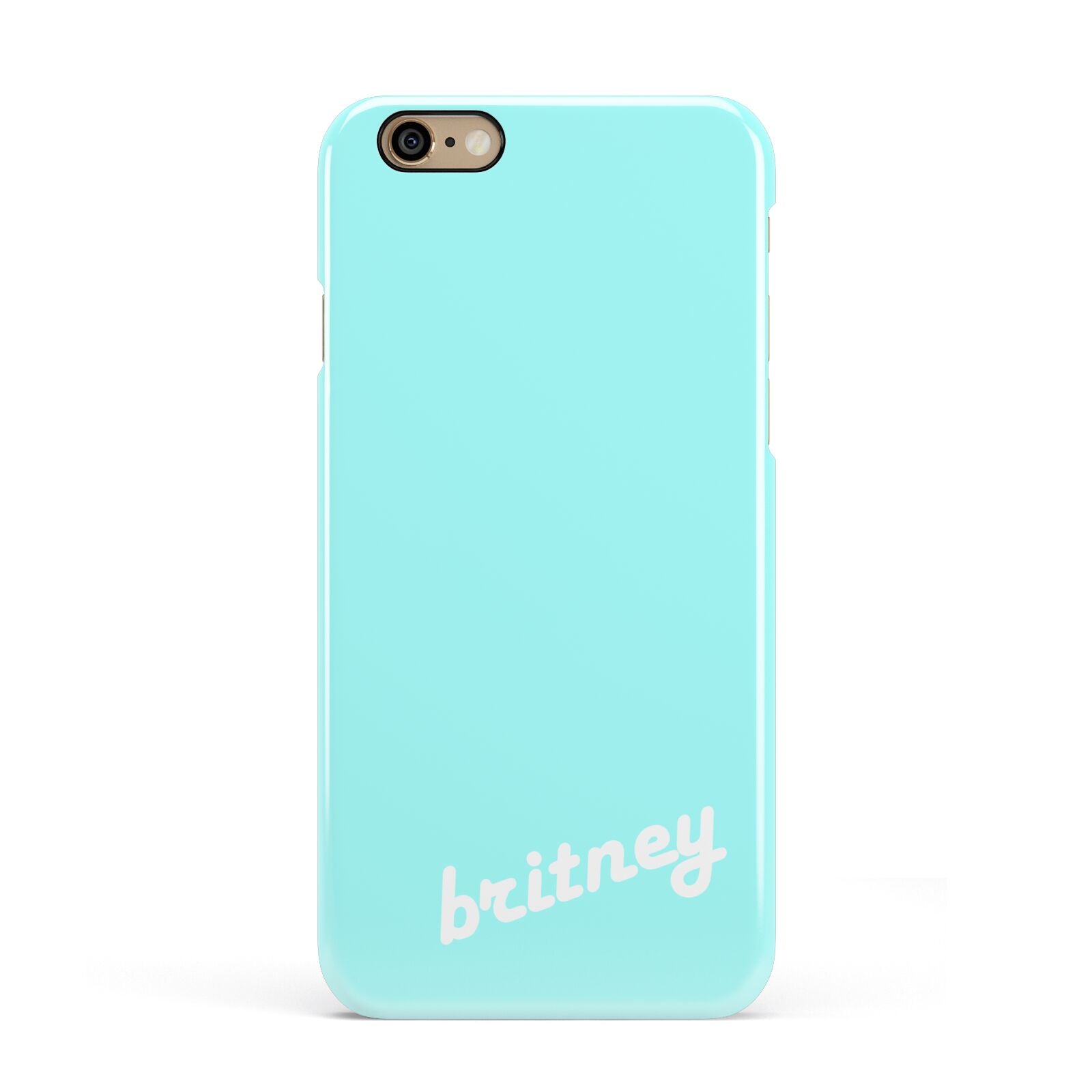 Personalised Blue Name Apple iPhone 6 3D Snap Case