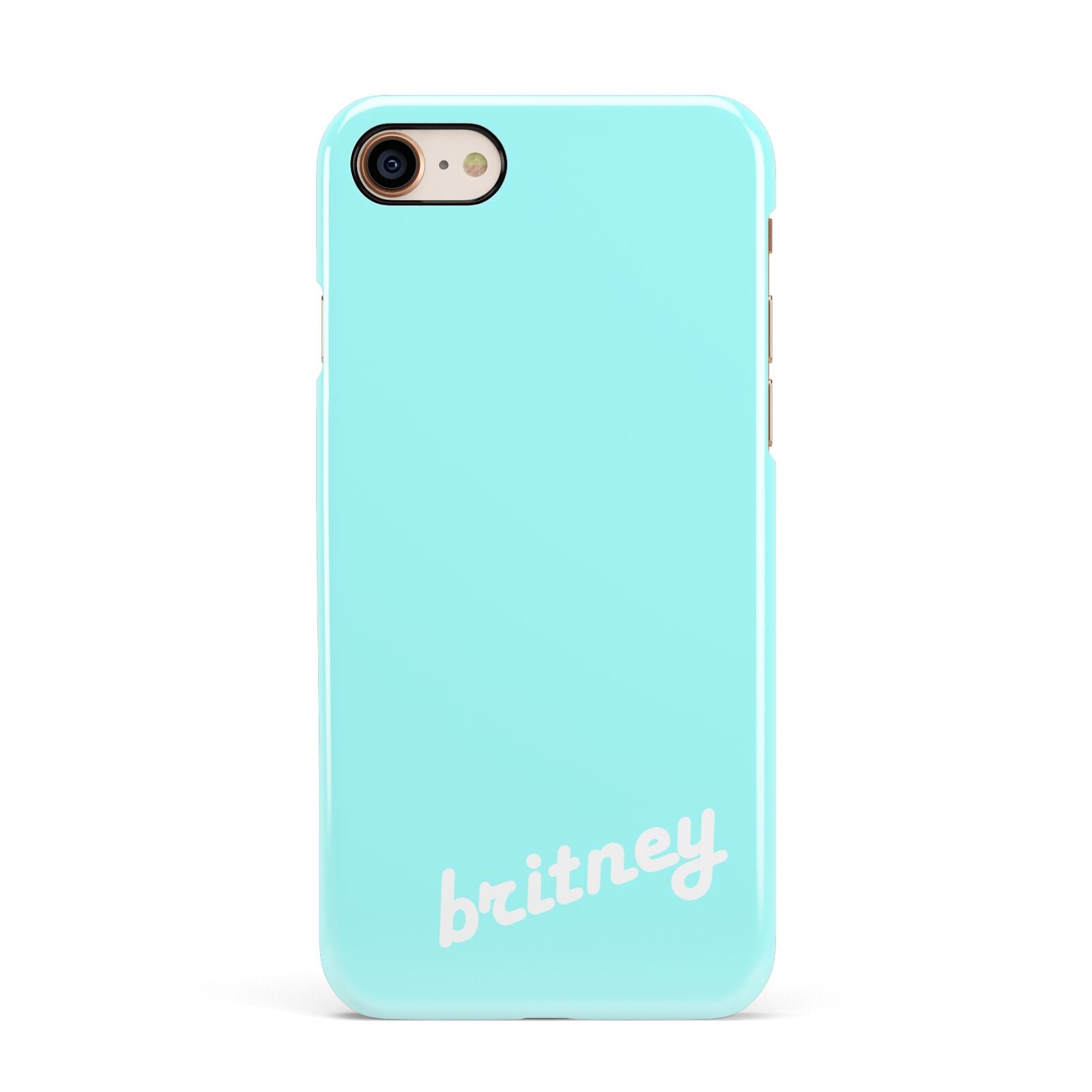 Personalised Blue Name Apple iPhone 7 8 3D Snap Case