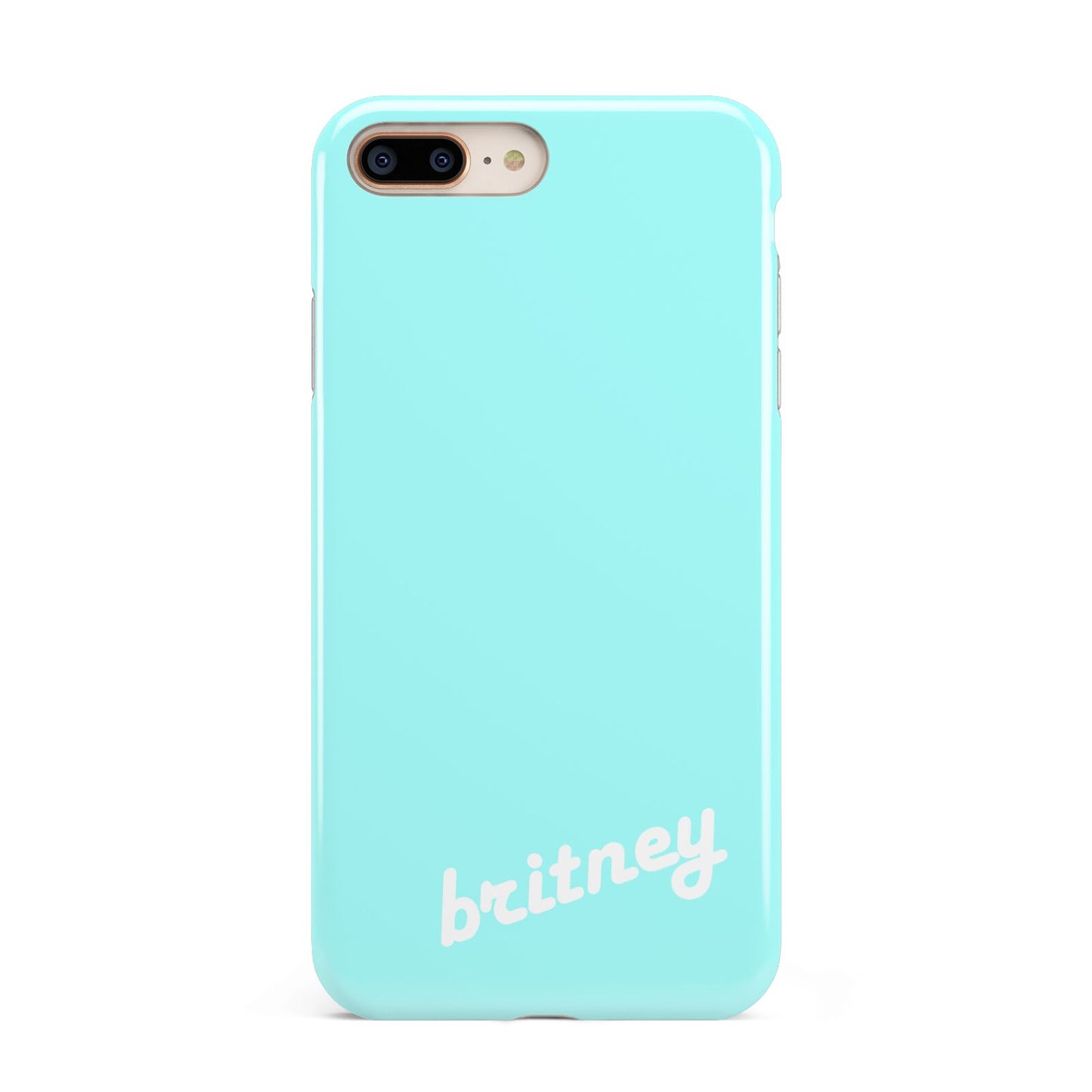 Personalised Blue Name Apple iPhone 7 8 Plus 3D Tough Case