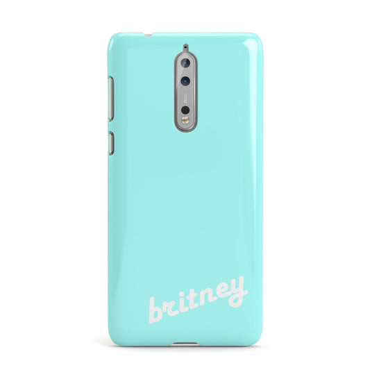 Personalised Blue Name Nokia Case