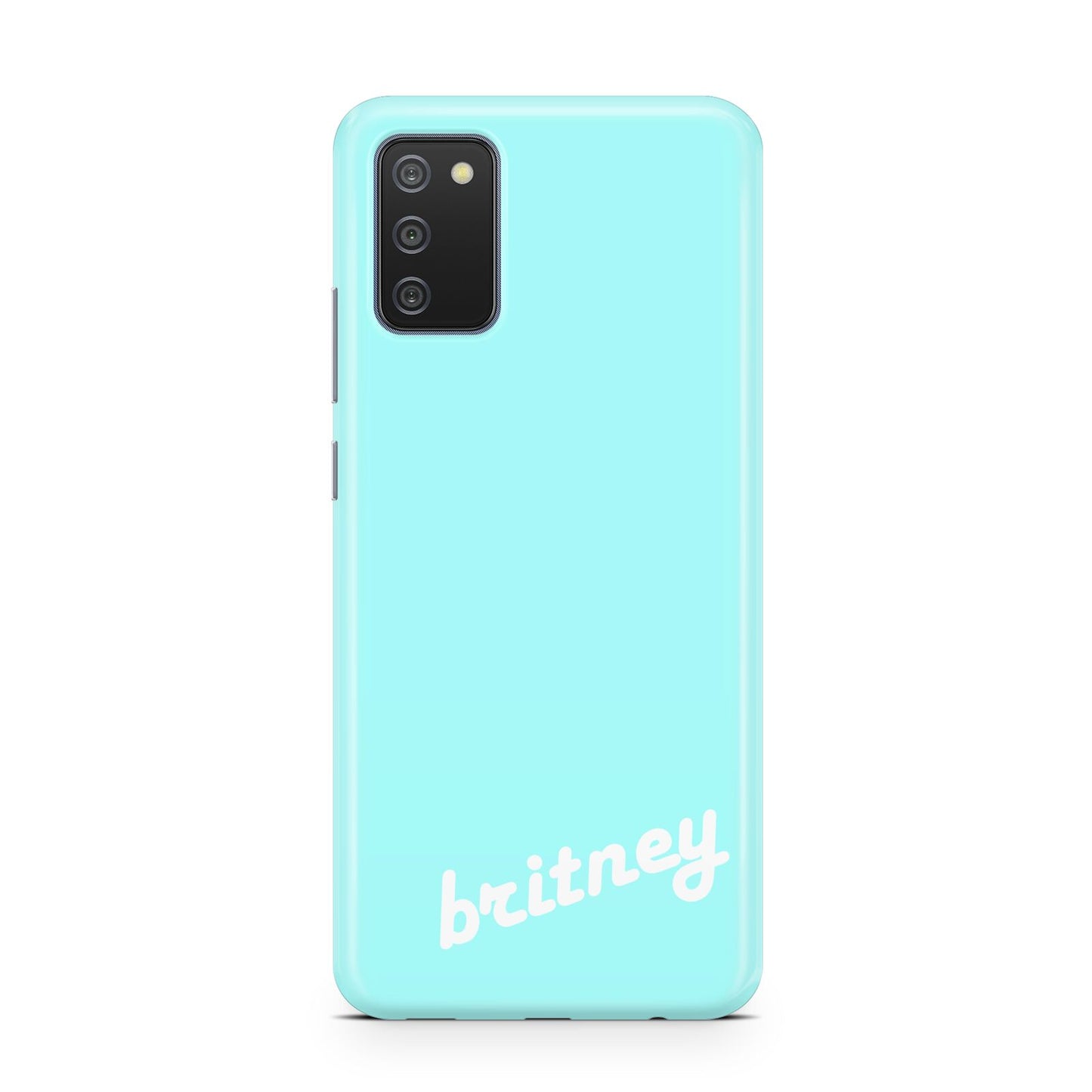 Personalised Blue Name Samsung A02s Case