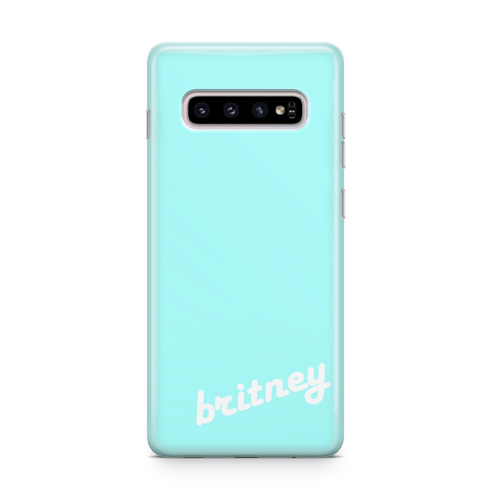 Personalised Blue Name Samsung Galaxy S10 Plus Case