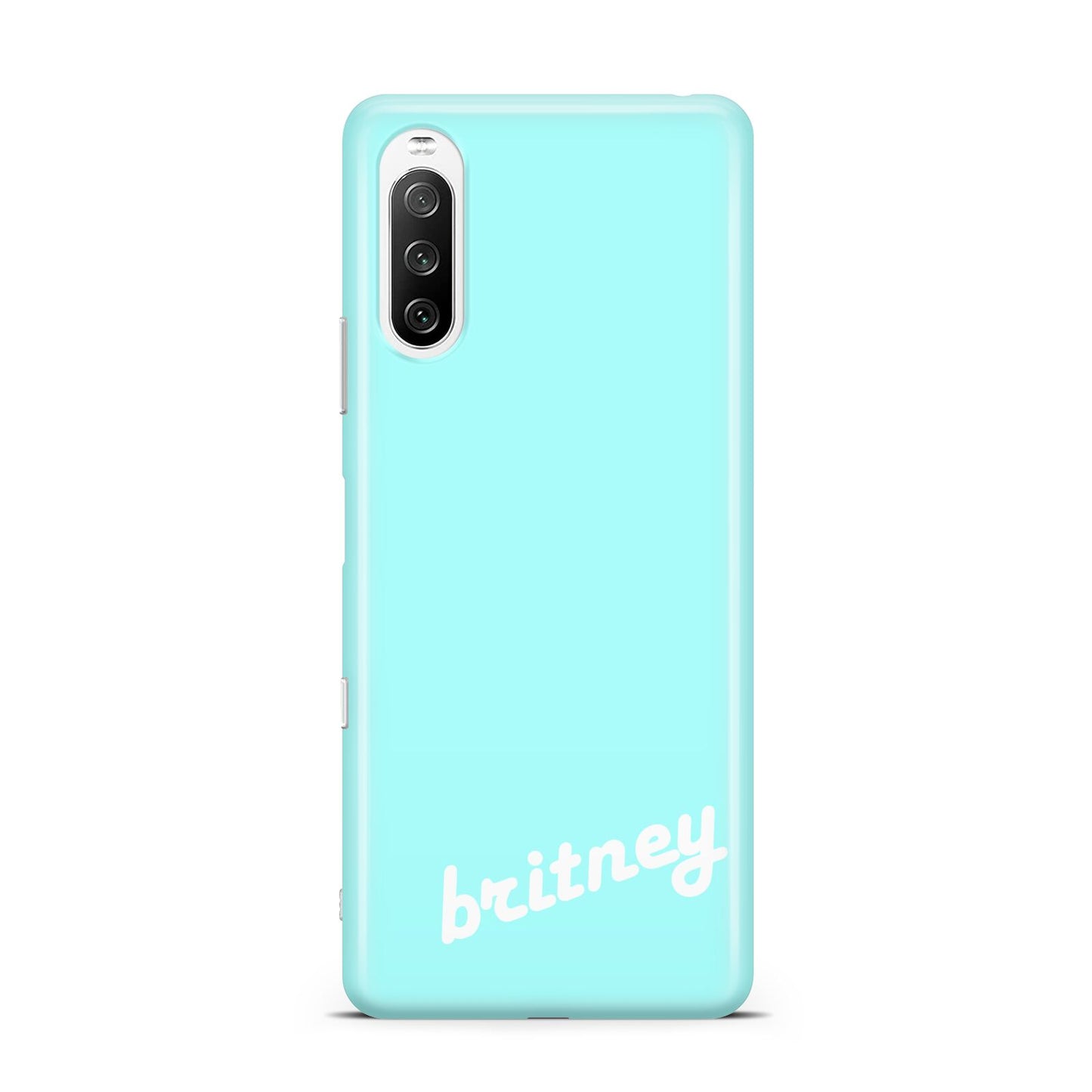 Personalised Blue Name Sony Xperia 10 III Case