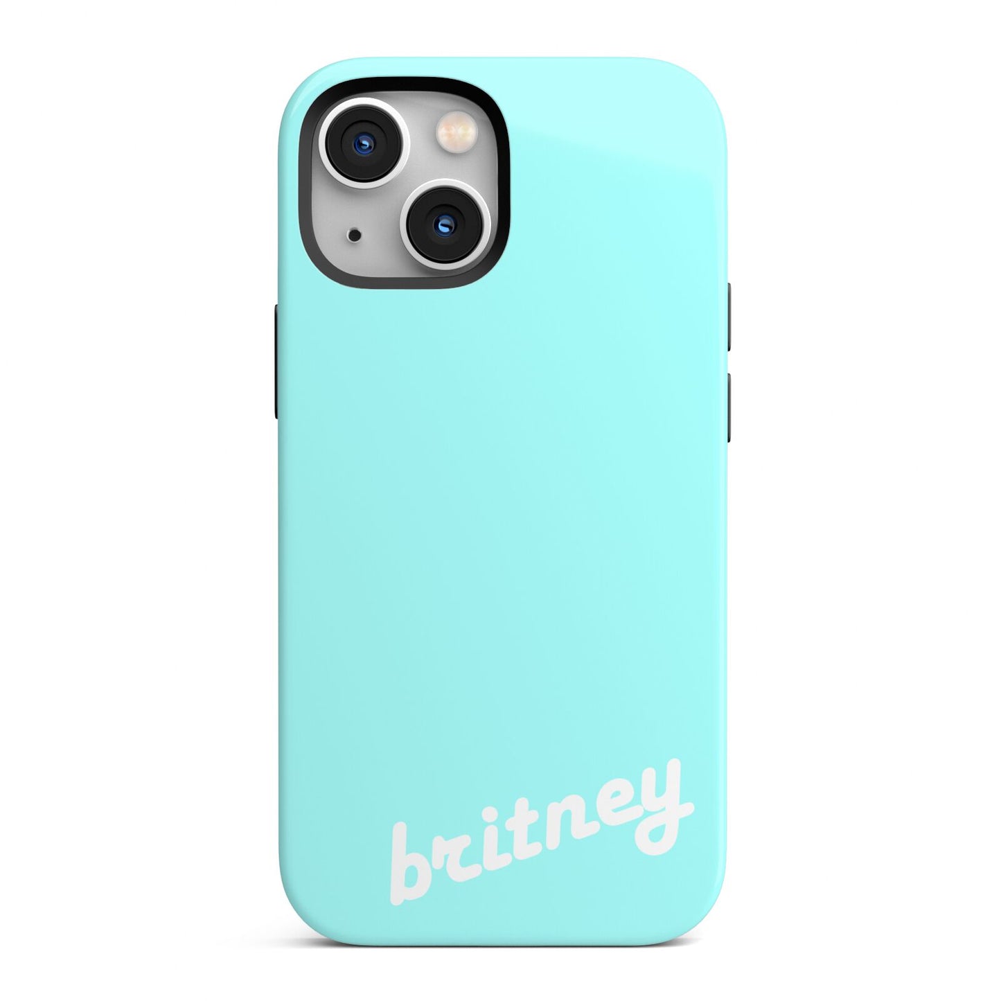 Personalised Blue Name iPhone 13 Mini Full Wrap 3D Tough Case