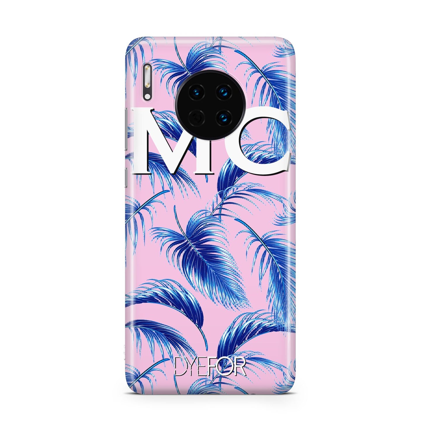 Personalised Blue Pink Palm Leaf Huawei Mate 30