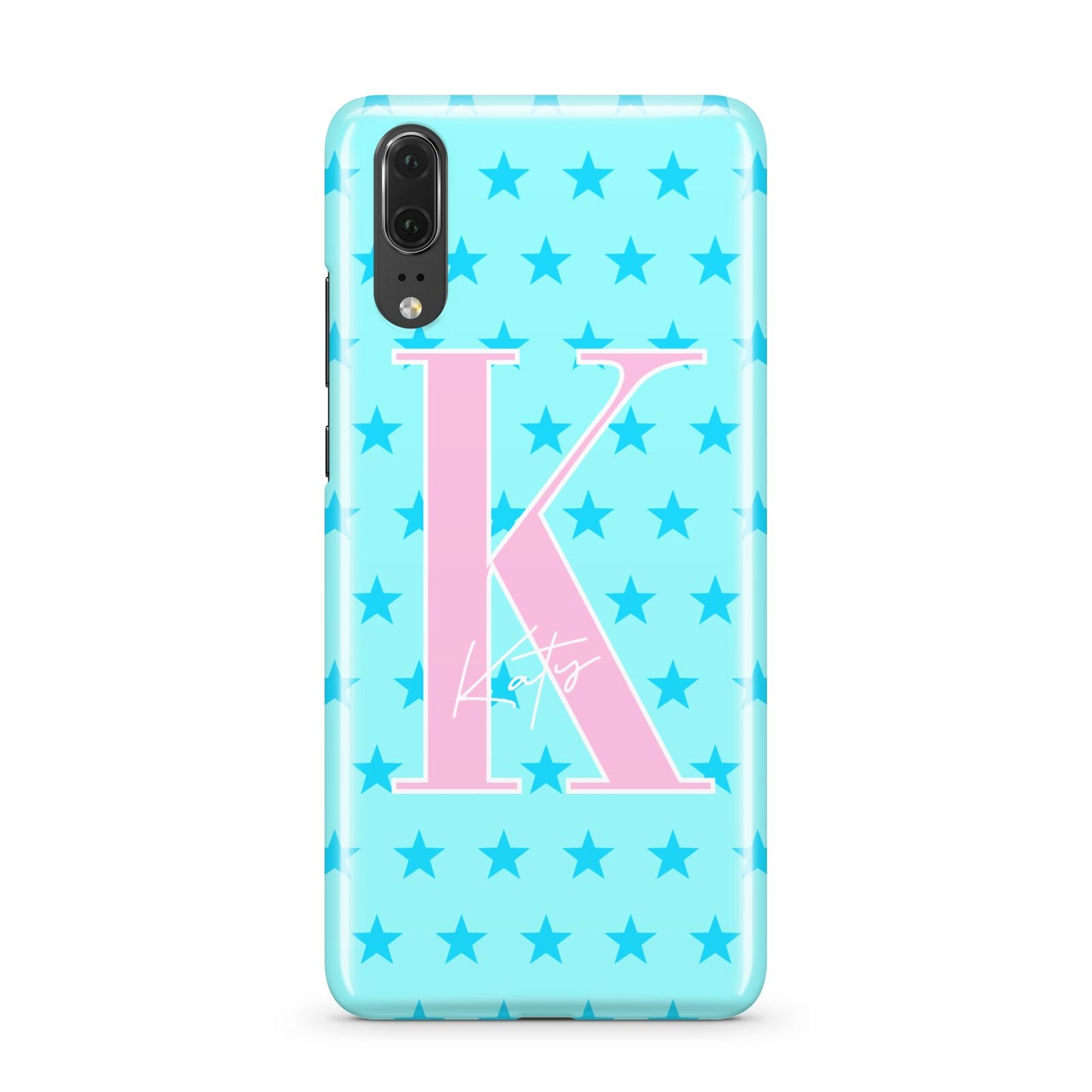 Personalised Blue Stars Huawei P20 Phone Case