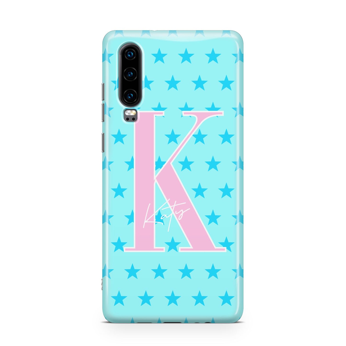 Personalised Blue Stars Huawei P30 Phone Case