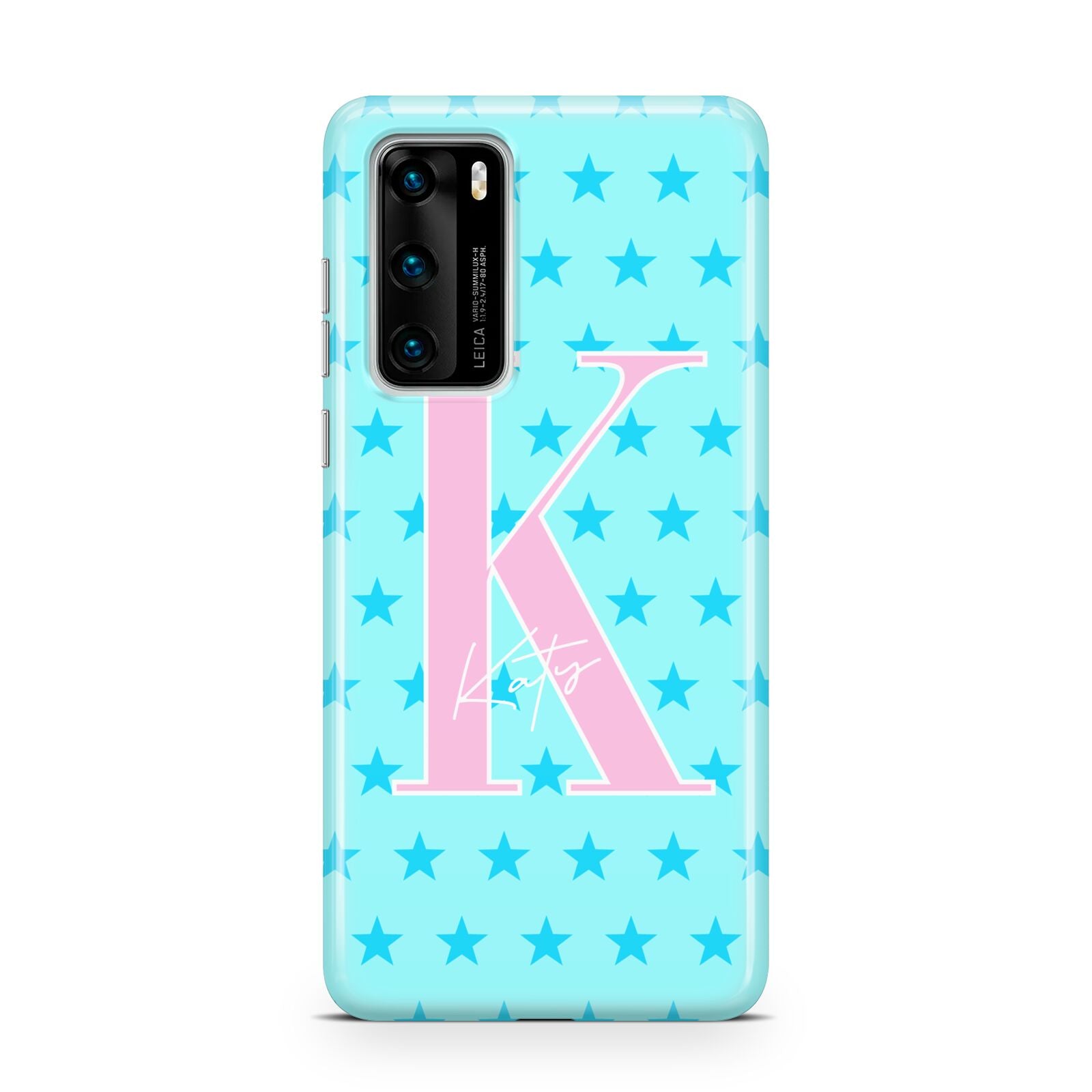 Personalised Blue Stars Huawei P40 Phone Case