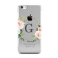 Personalised Blush Floral Wreath Apple iPhone 5c Case