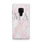 Personalised Blush Marble Initials Huawei Mate 20 Phone Case