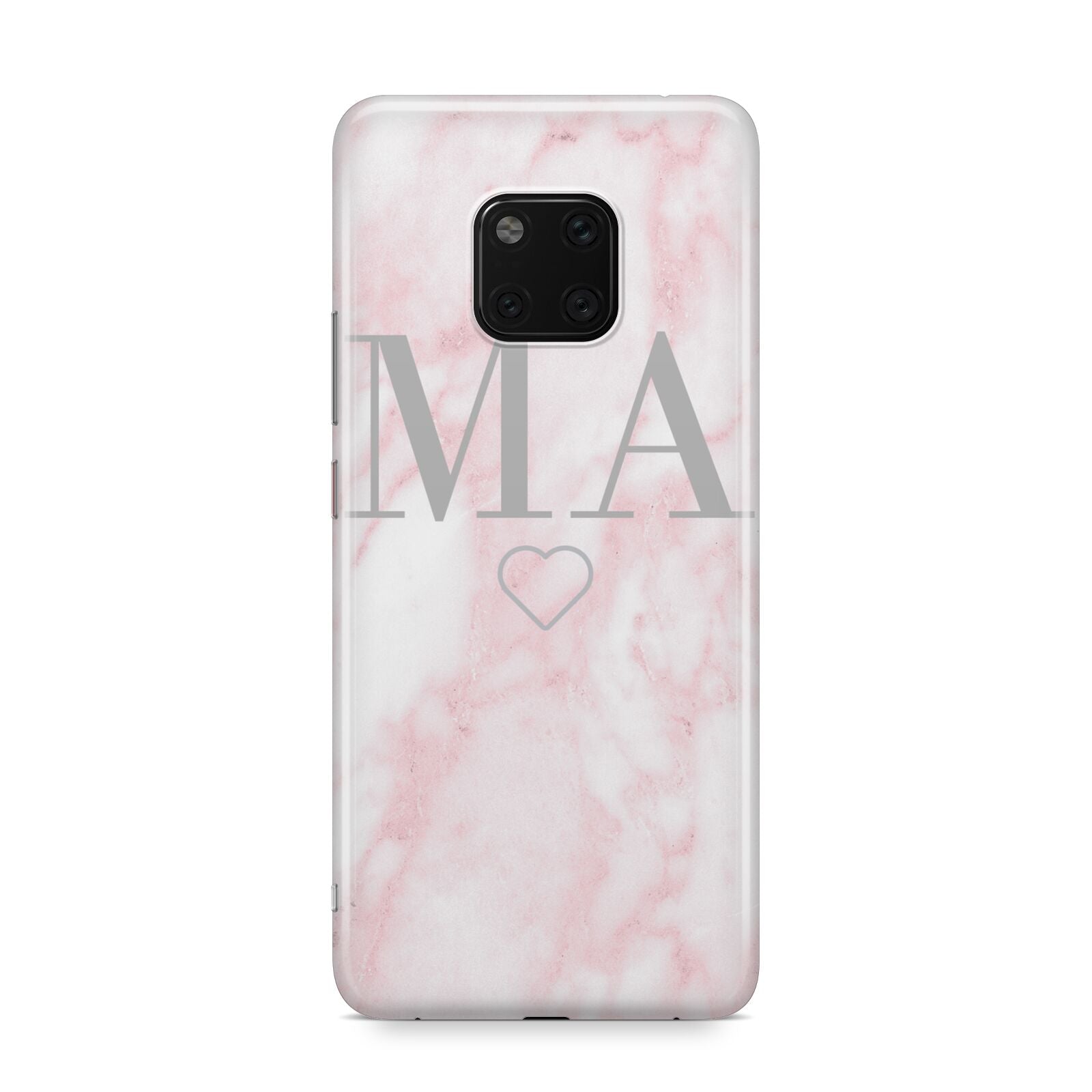 Personalised Blush Marble Initials Huawei Mate 20 Pro Phone Case