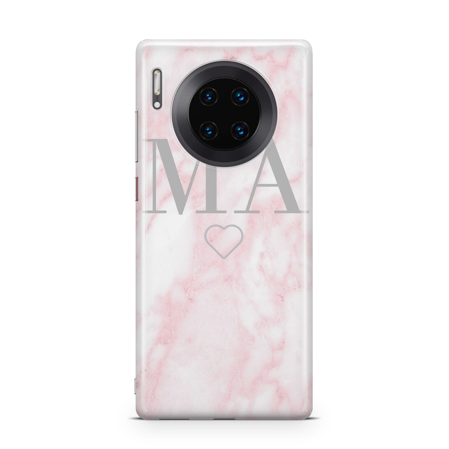 Personalised Blush Marble Initials Huawei Mate 30 Pro Phone Case