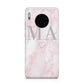 Personalised Blush Marble Initials Huawei Mate 30