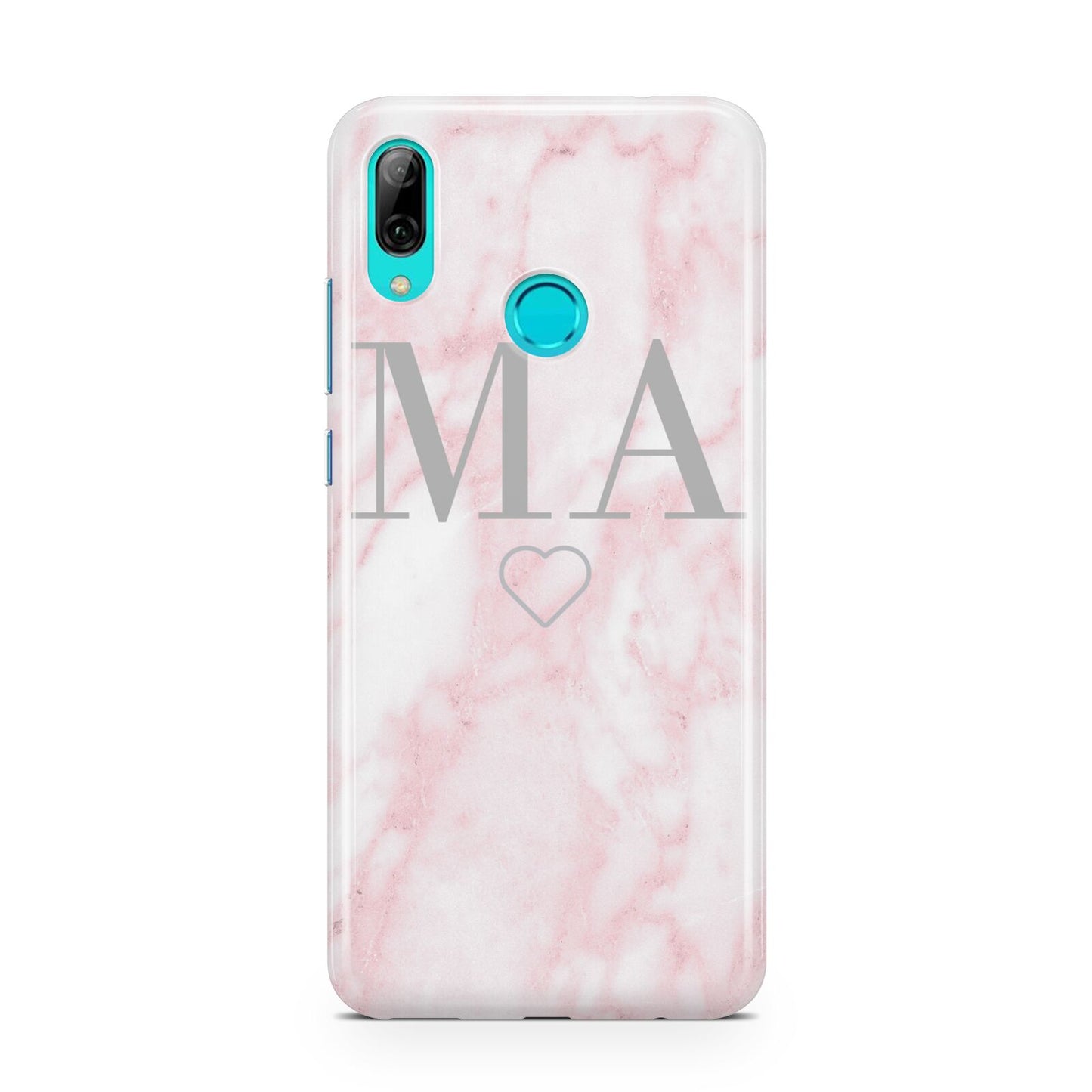 Personalised Blush Marble Initials Huawei P Smart 2019 Case