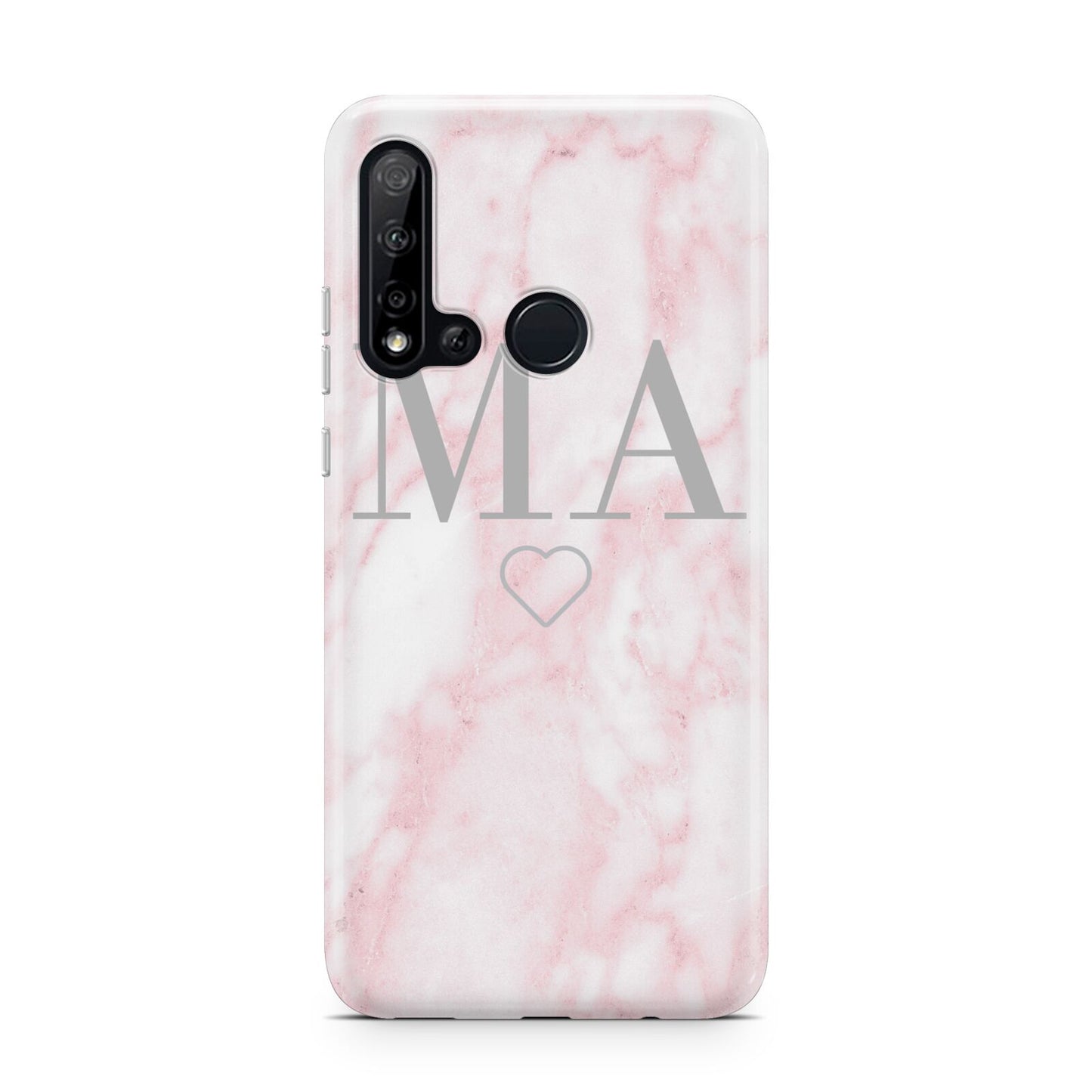 Personalised Blush Marble Initials Huawei P20 Lite 5G Phone Case