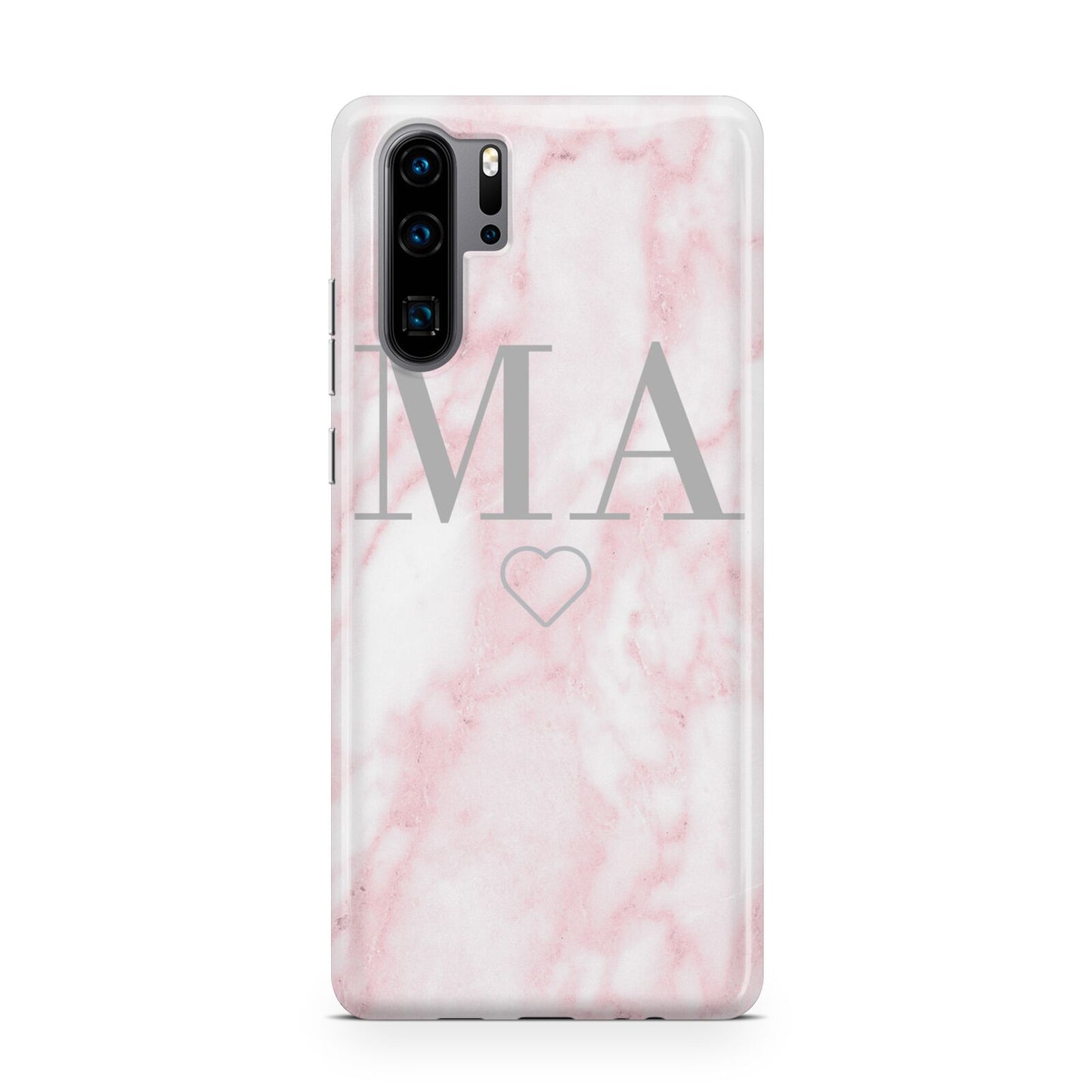Personalised Blush Marble Initials Huawei P30 Pro Phone Case