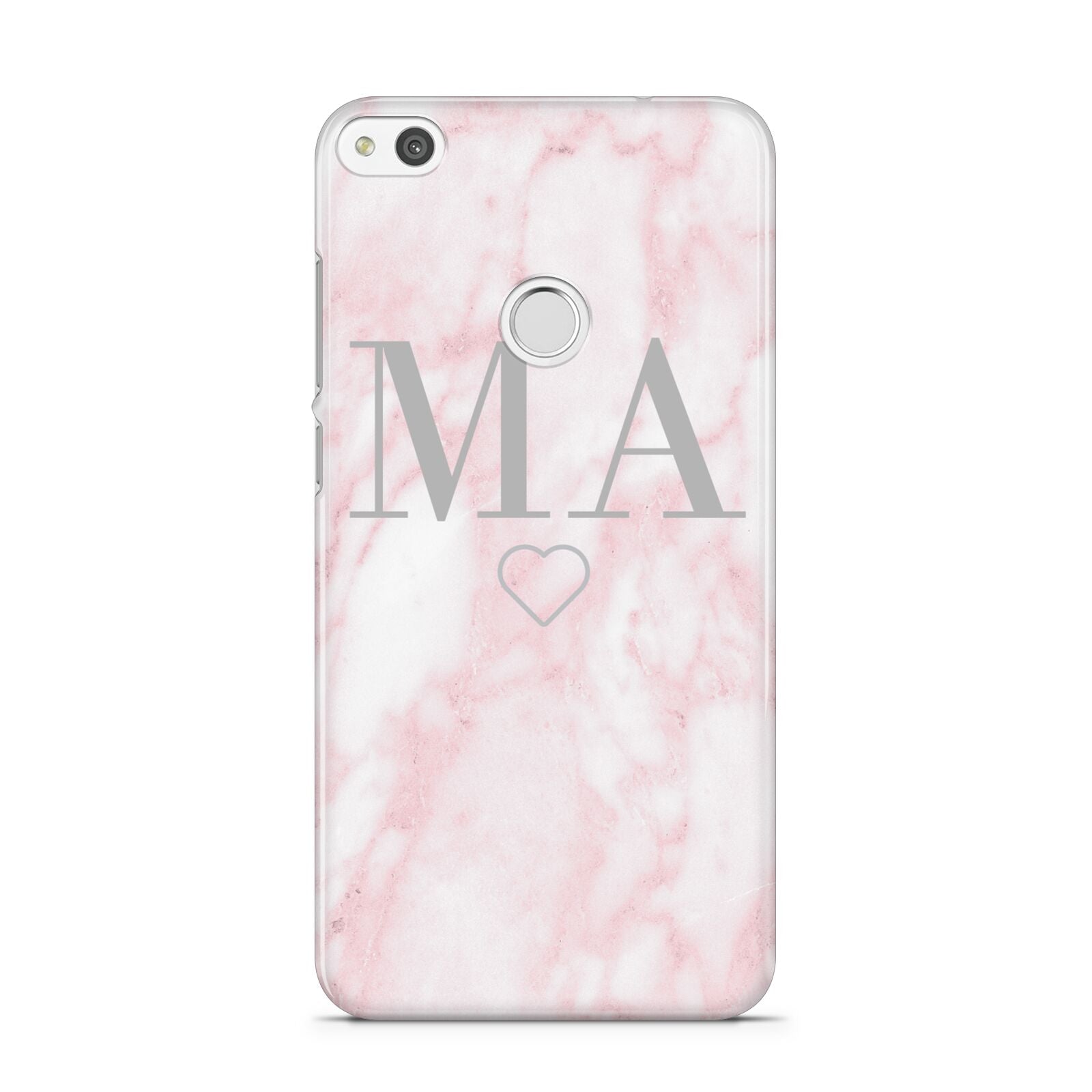 Personalised Blush Marble Initials Huawei P8 Lite Case