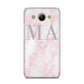 Personalised Blush Marble Initials Huawei Y3 2017