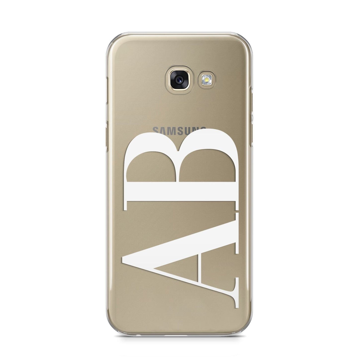 Personalised Bold Font Samsung Galaxy A5 2017 Case on gold phone