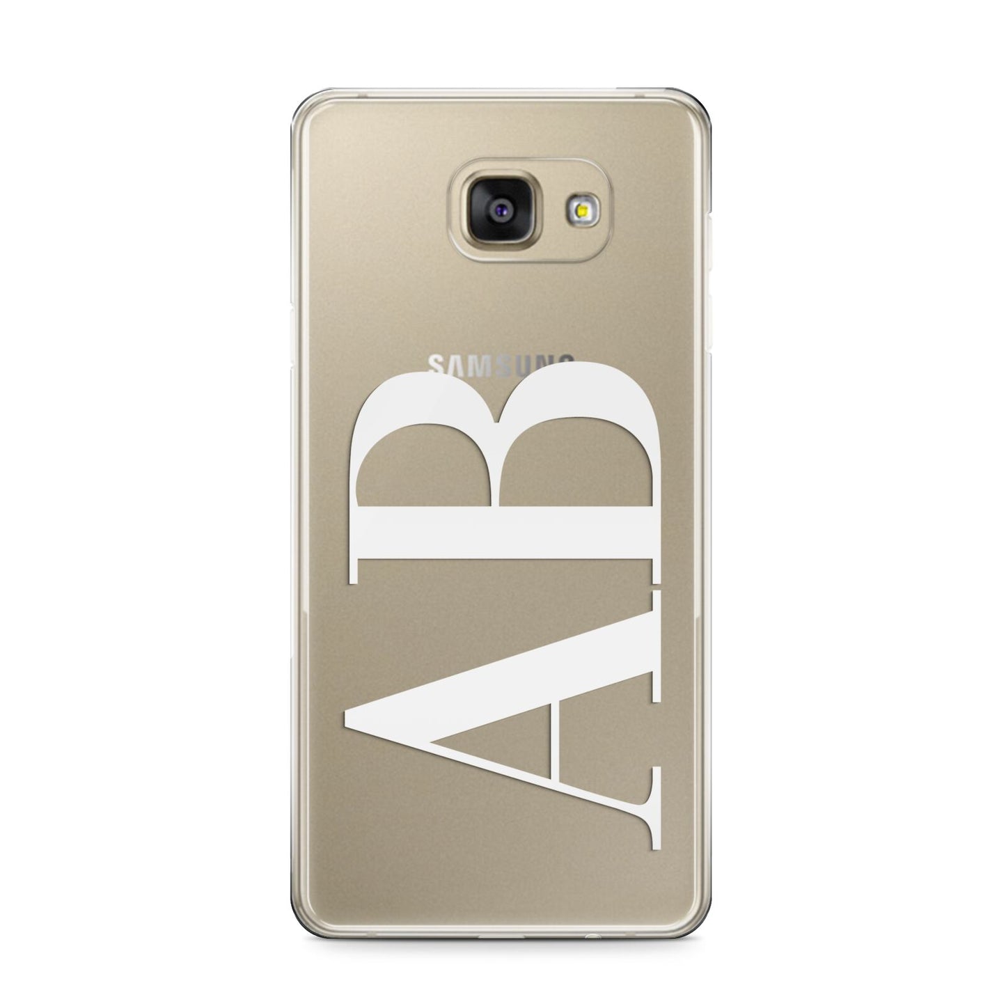 Personalised Bold Font Samsung Galaxy A9 2016 Case on gold phone