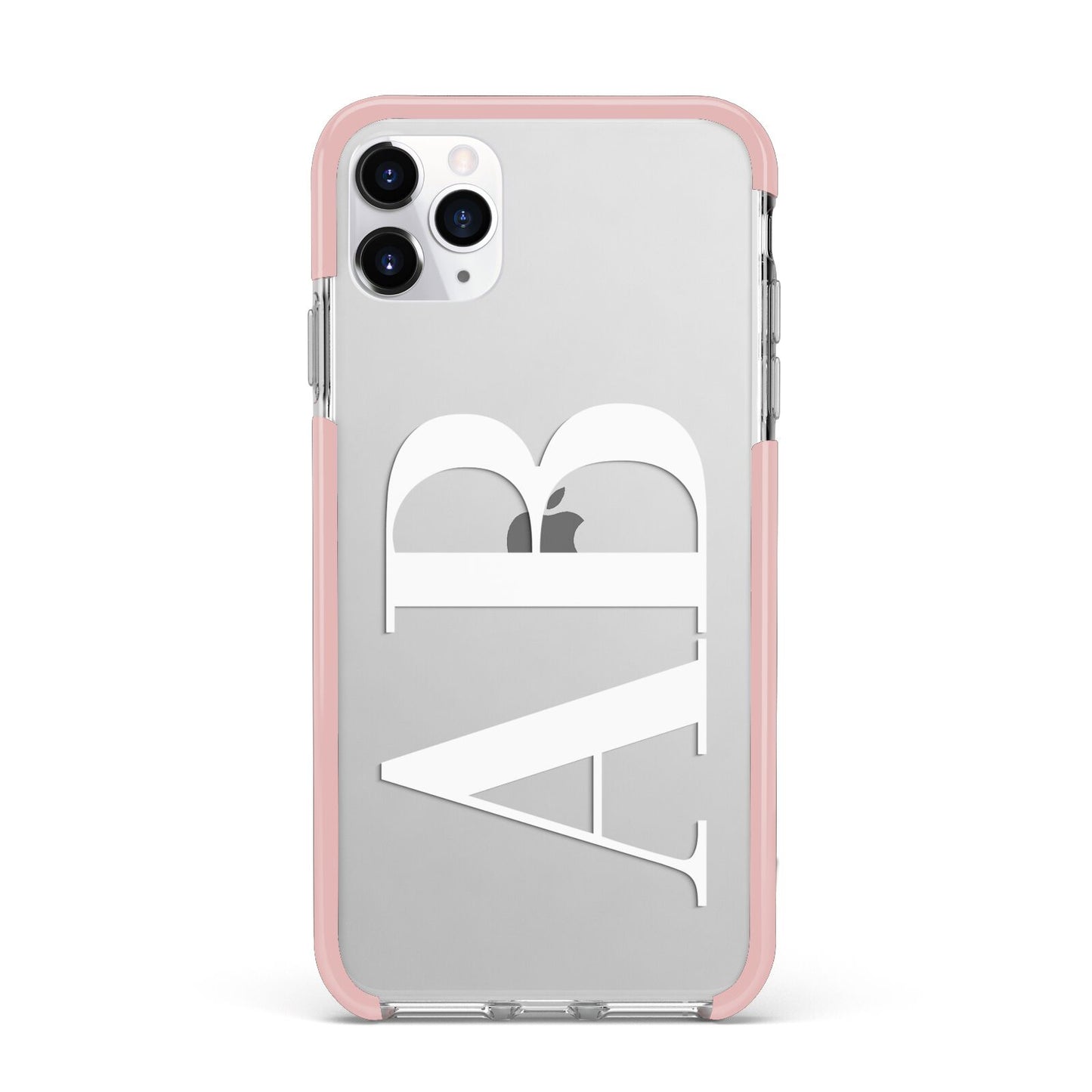 Personalised Bold Font iPhone 11 Pro Max Impact Pink Edge Case