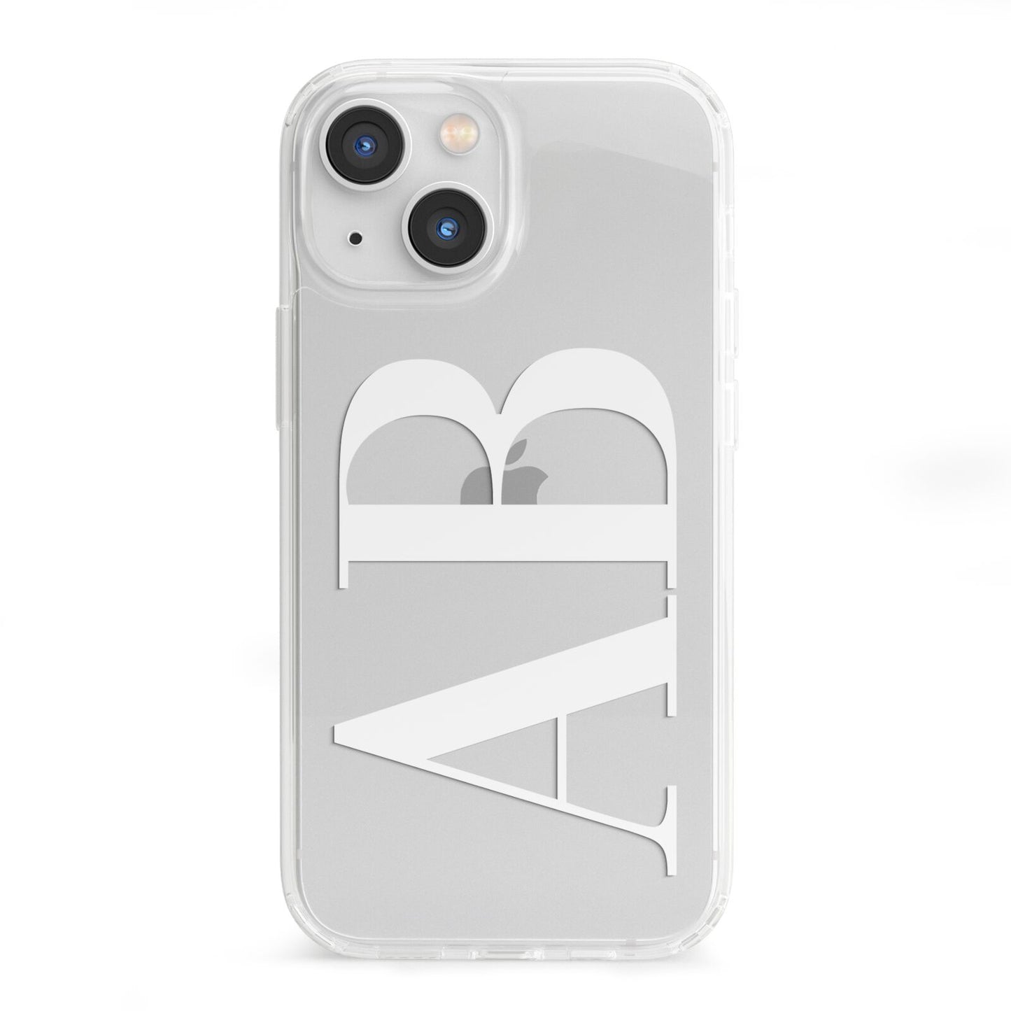 Personalised Bold Font iPhone 13 Mini Clear Bumper Case