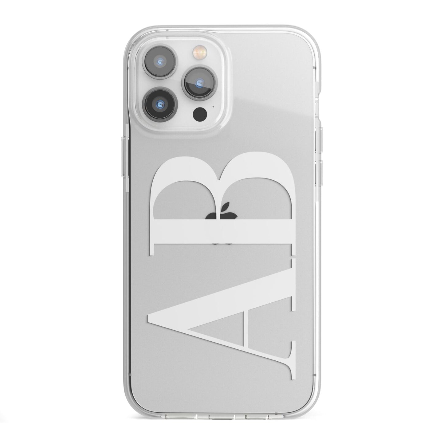 Personalised Bold Font iPhone 13 Pro Max TPU Impact Case with White Edges