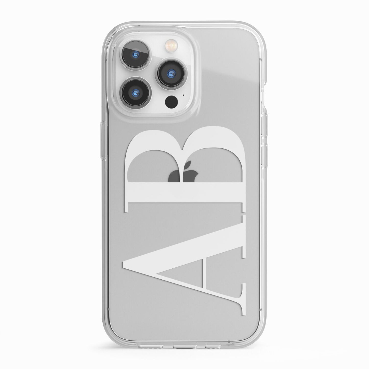 Personalised Bold Font iPhone 13 Pro TPU Impact Case with White Edges