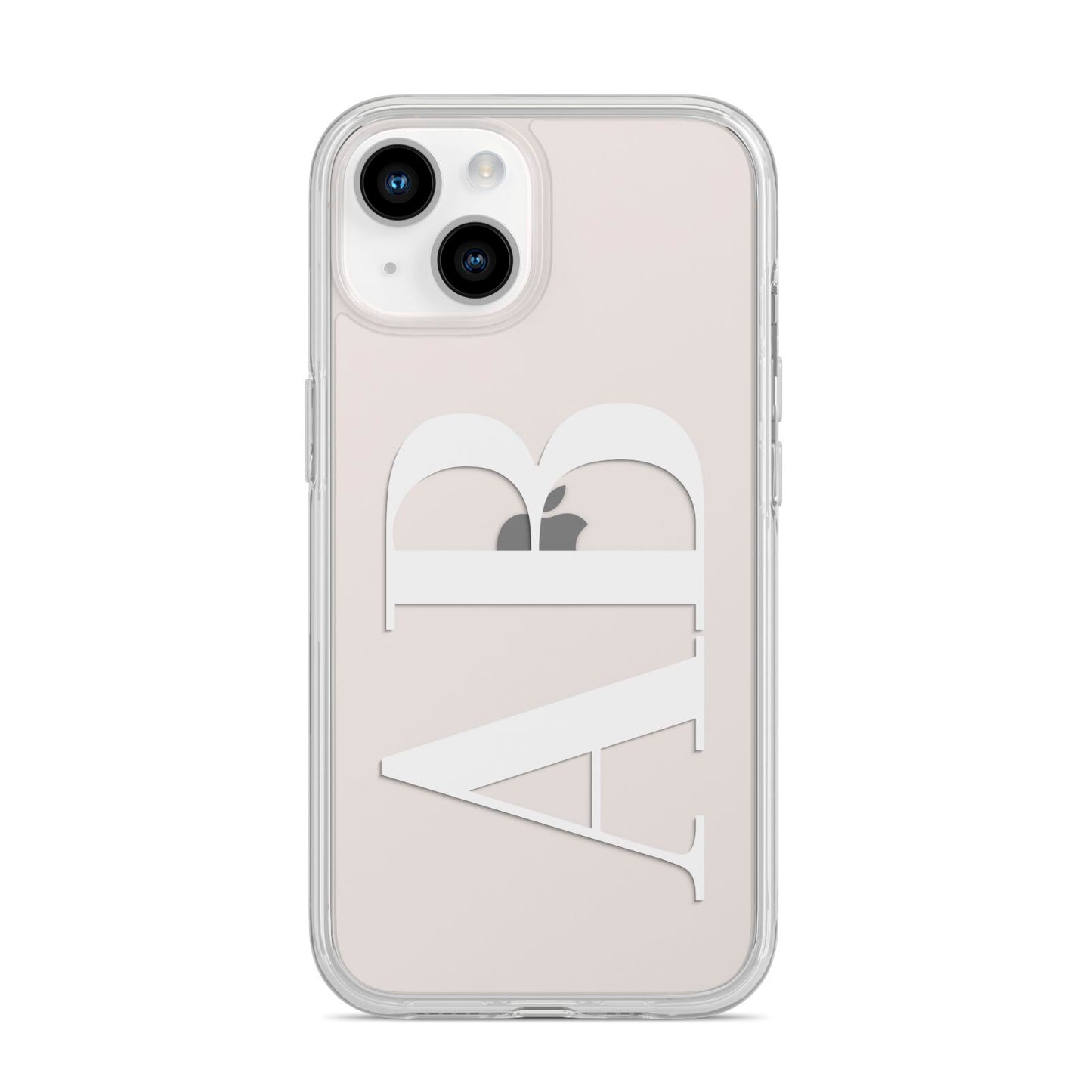 Personalised Bold Font iPhone 14 Clear Tough Case Starlight