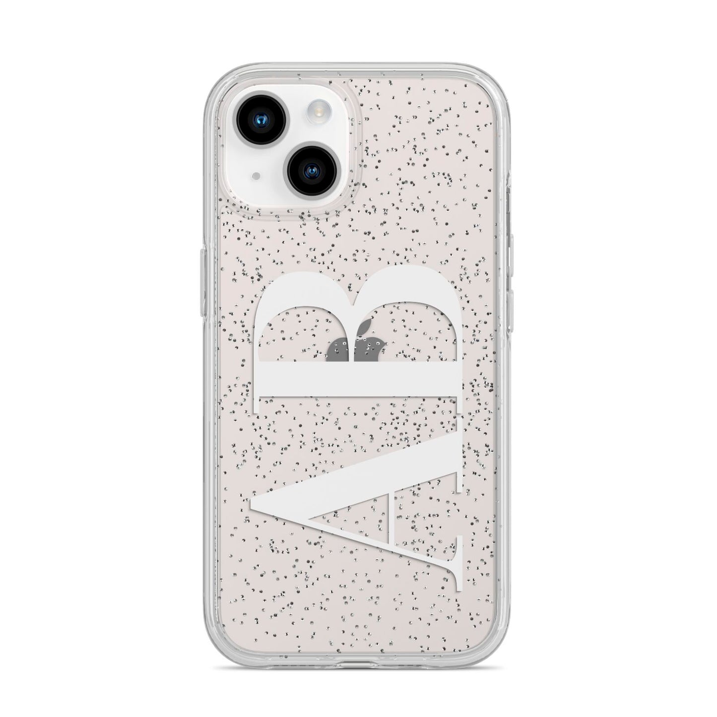 Personalised Bold Font iPhone 14 Glitter Tough Case Starlight