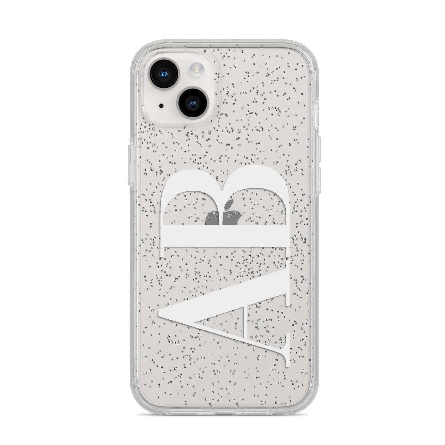 Personalised Bold Font iPhone 14 Plus Glitter Tough Case Starlight