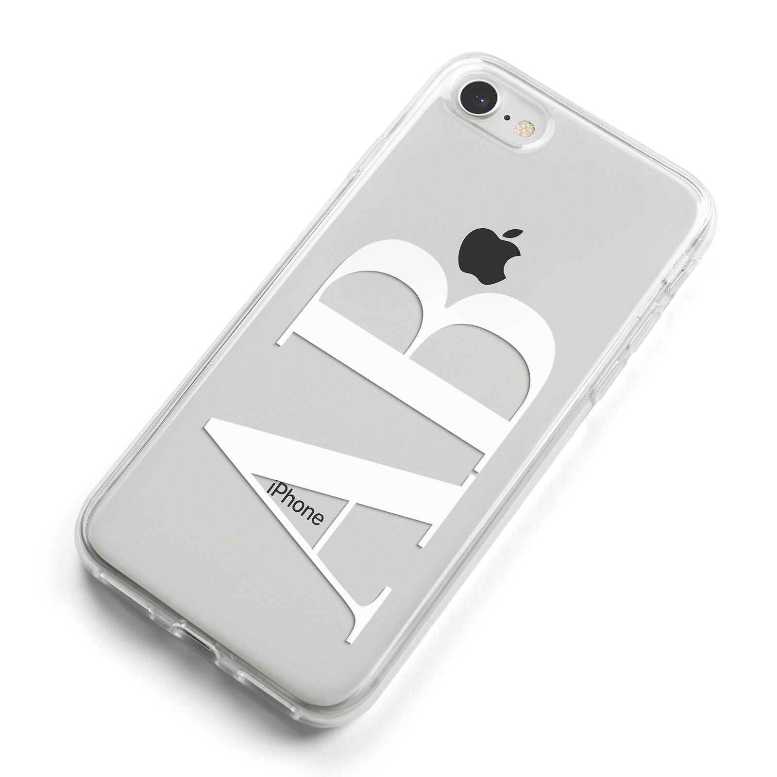 Personalised Bold Font iPhone 8 Bumper Case on Silver iPhone Alternative Image