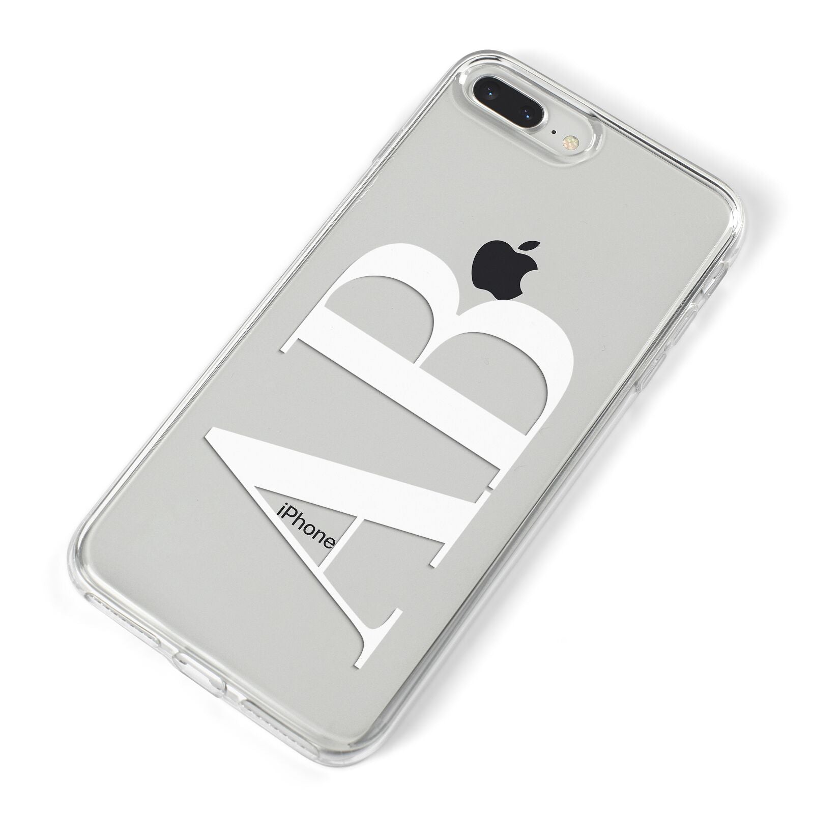 Personalised Bold Font iPhone 8 Plus Bumper Case on Silver iPhone Alternative Image