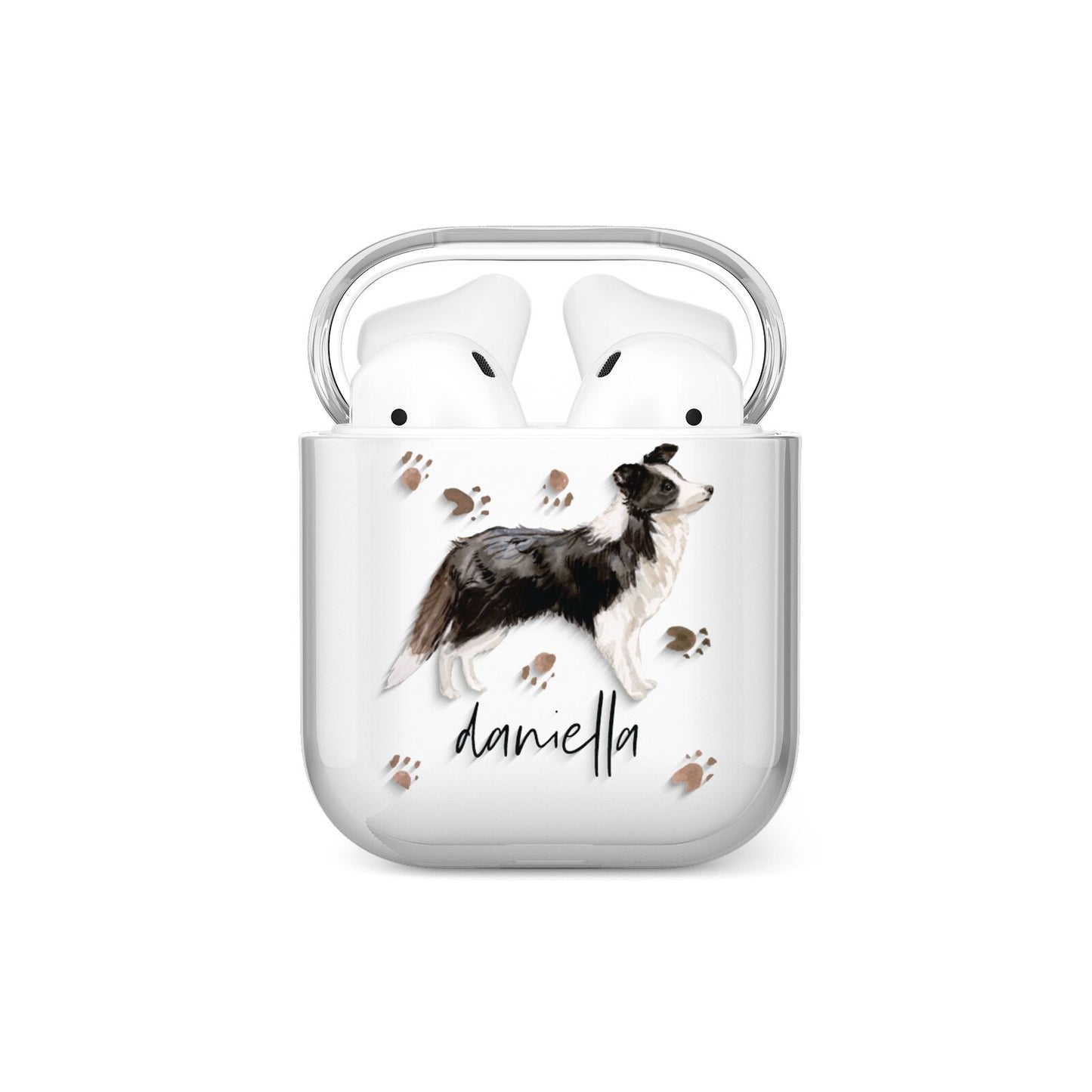 Personalised Border Collie Dog AirPods Case