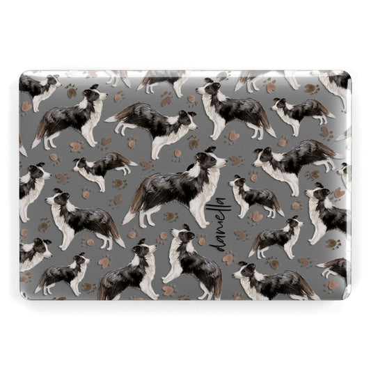 Personalised Border Collie Dog Apple MacBook Case