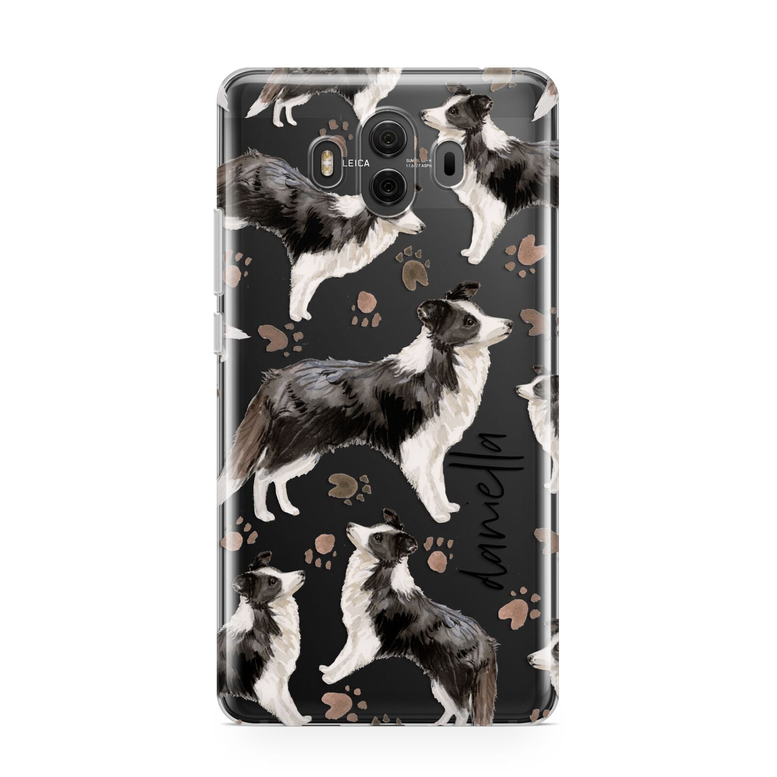 Personalised Border Collie Dog Huawei Mate 10 Protective Phone Case