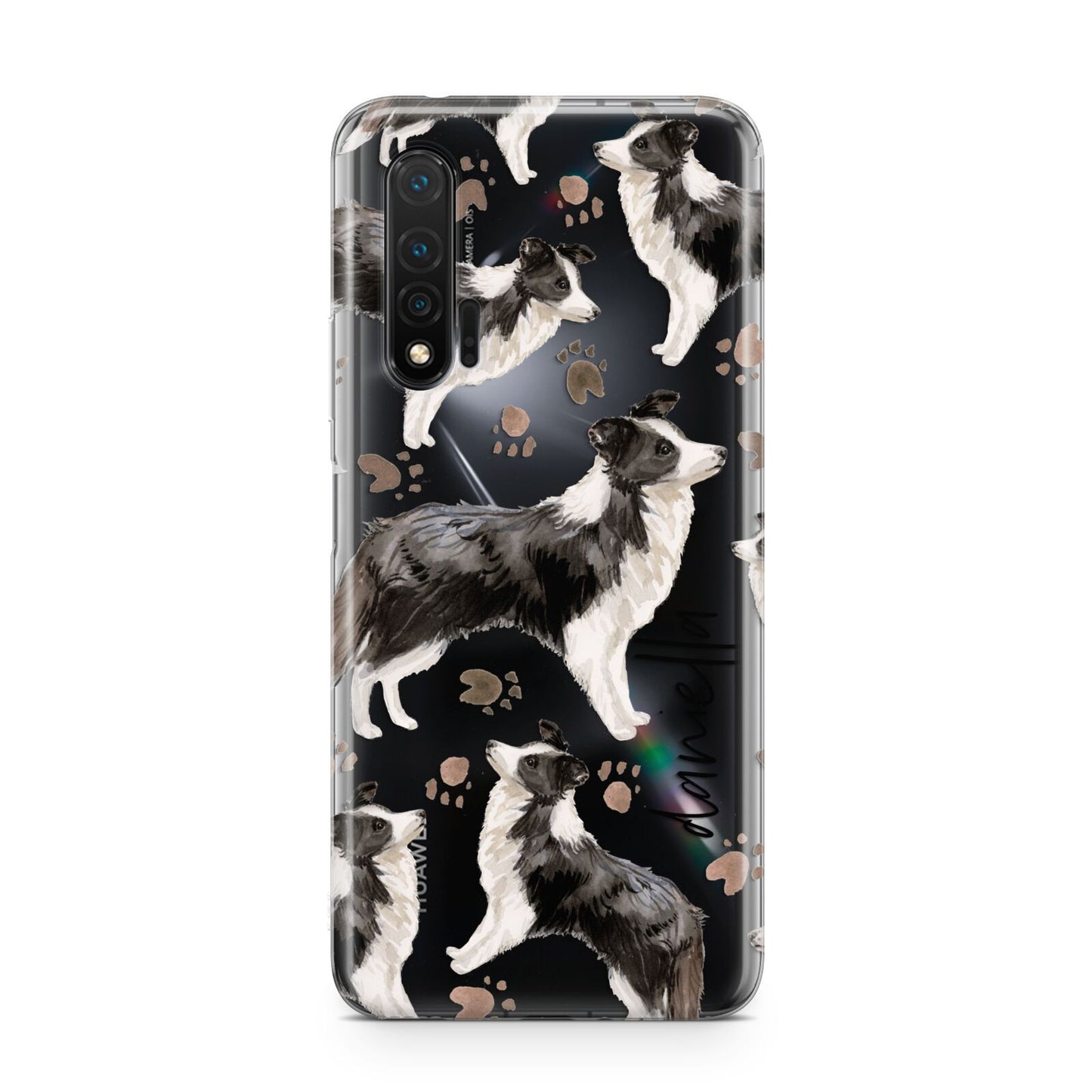 Personalised Border Collie Dog Huawei Nova 6 Phone Case