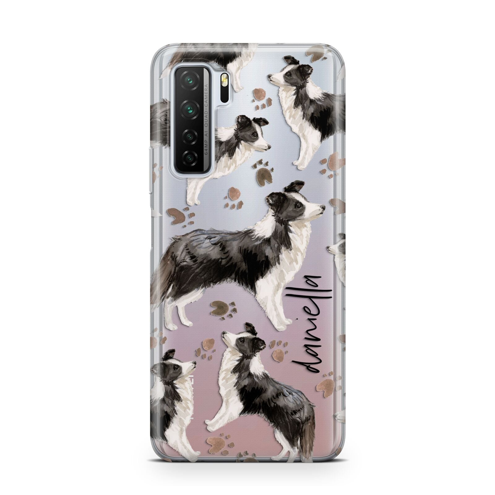 Personalised Border Collie Dog Huawei P40 Lite 5G Phone Case