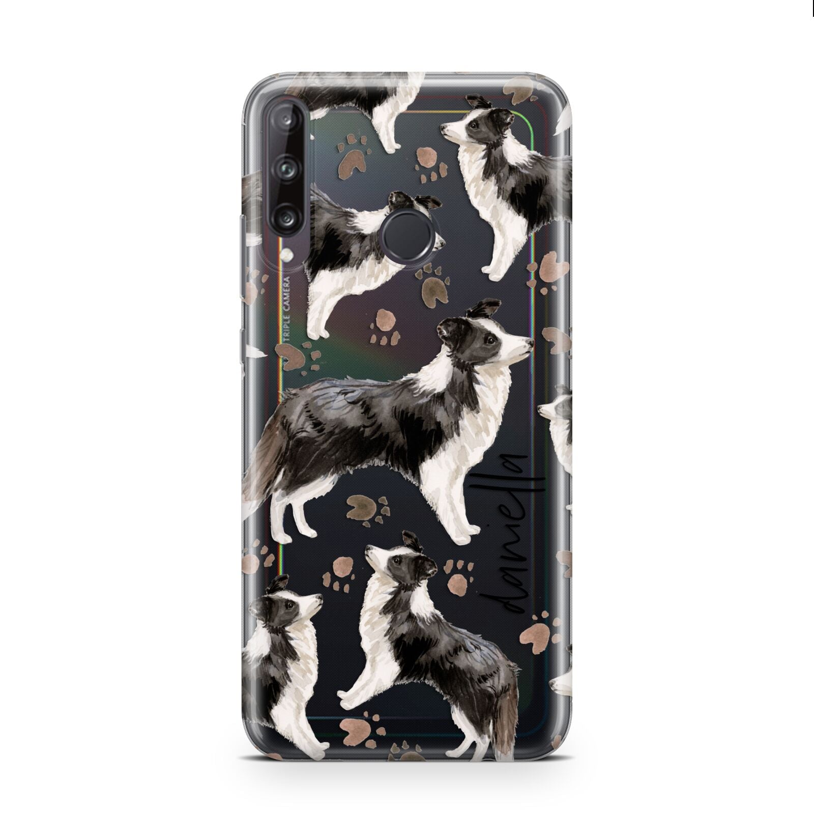 Personalised Border Collie Dog Huawei P40 Lite E Phone Case