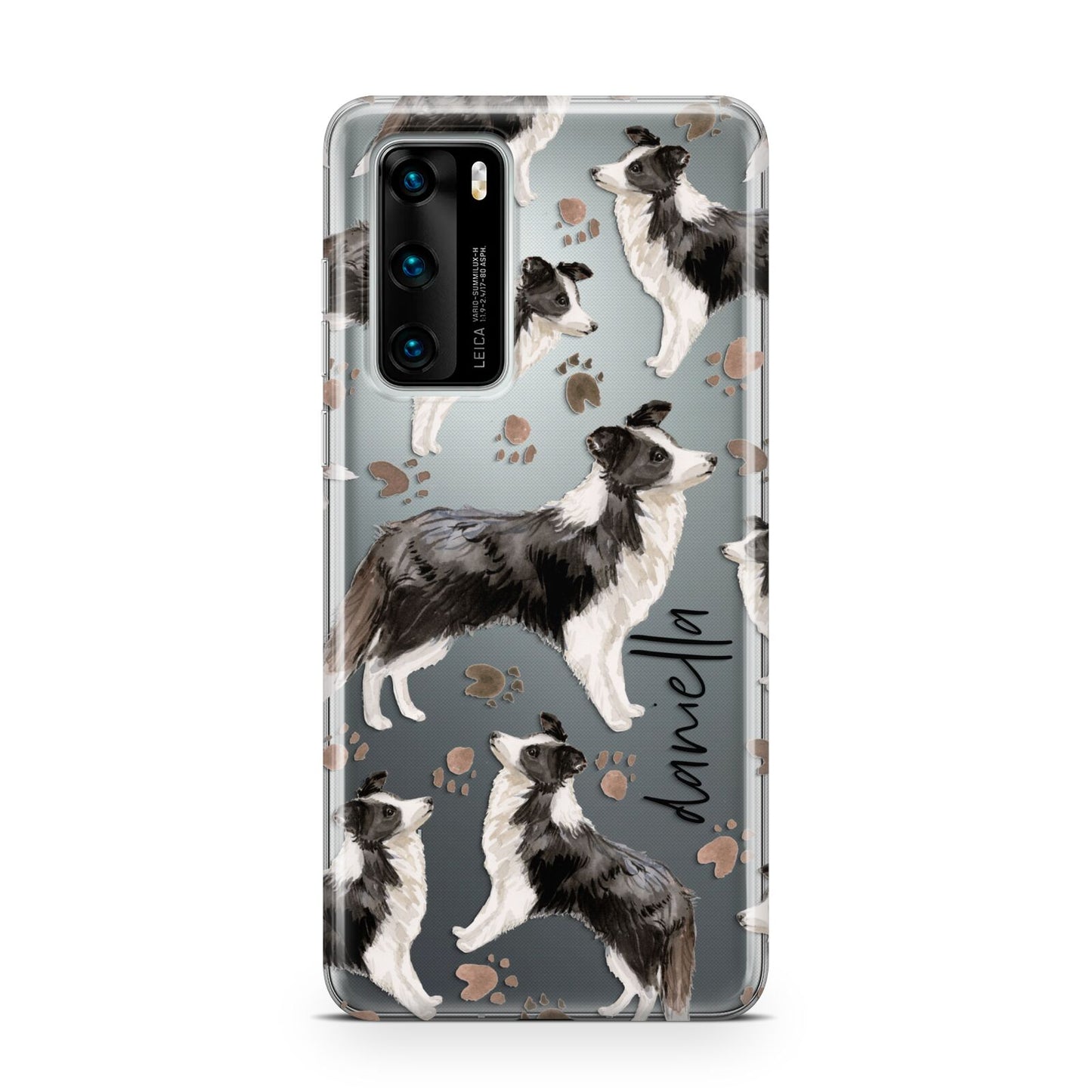 Personalised Border Collie Dog Huawei P40 Phone Case