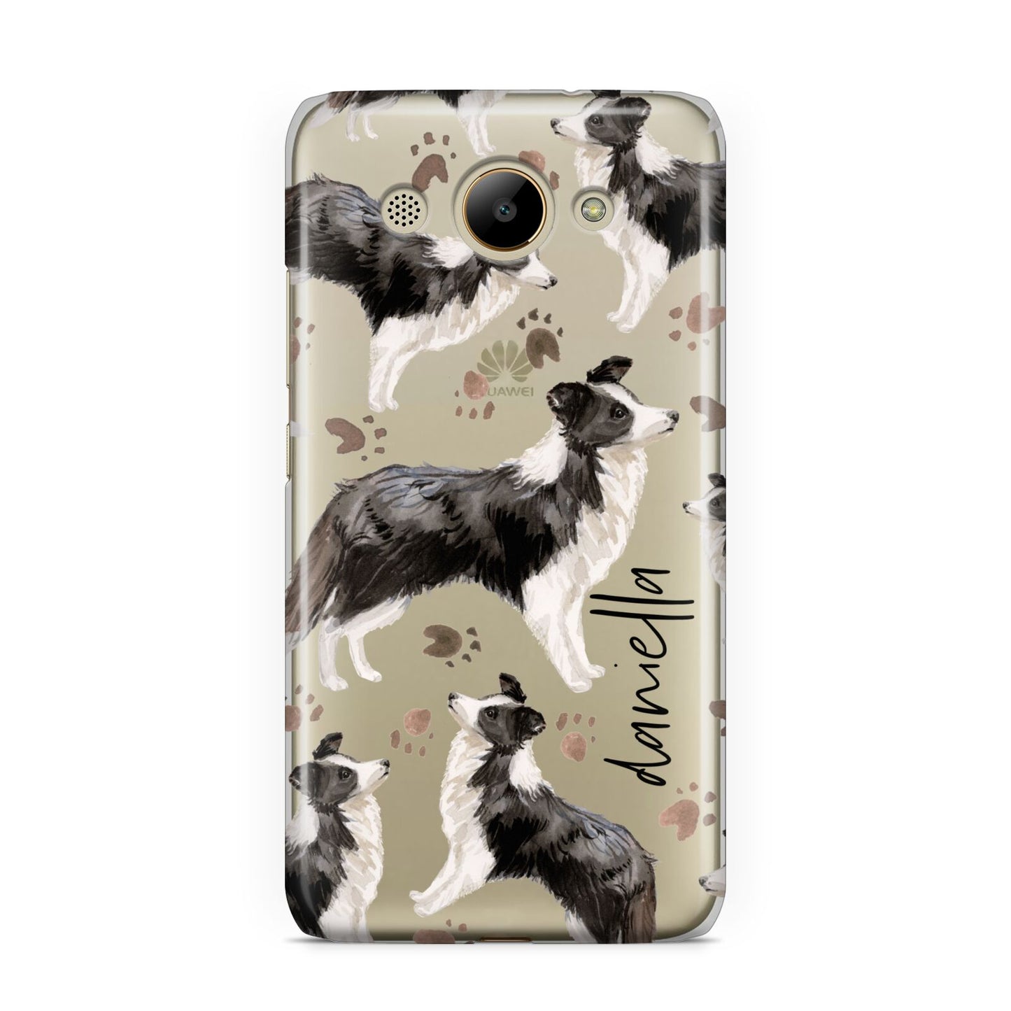 Personalised Border Collie Dog Huawei Y3 2017