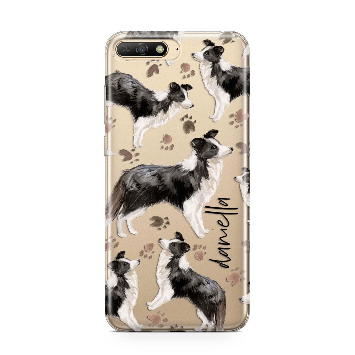 Personalised Border Collie Dog Huawei Y6 2018