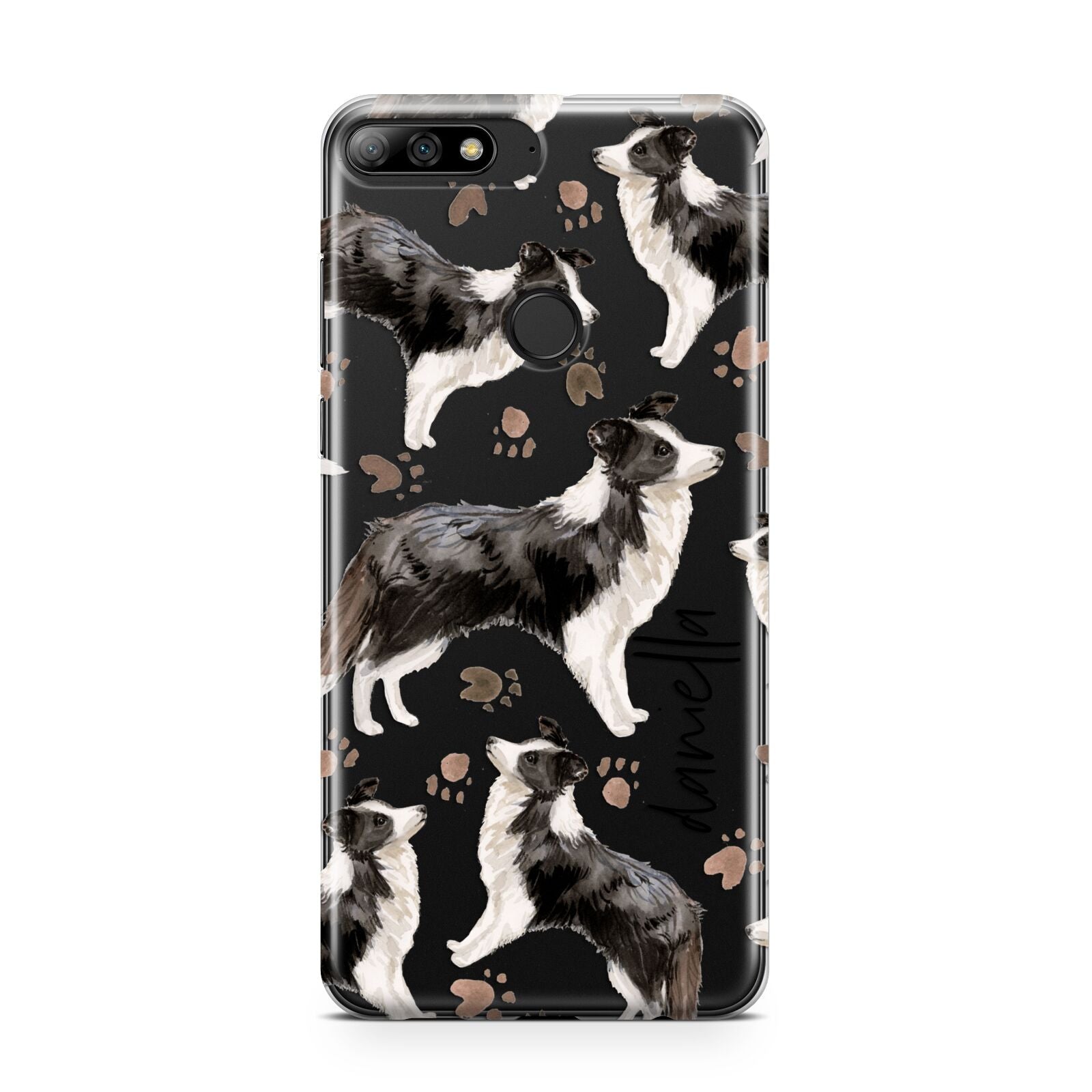 Personalised Border Collie Dog Huawei Y7 2018