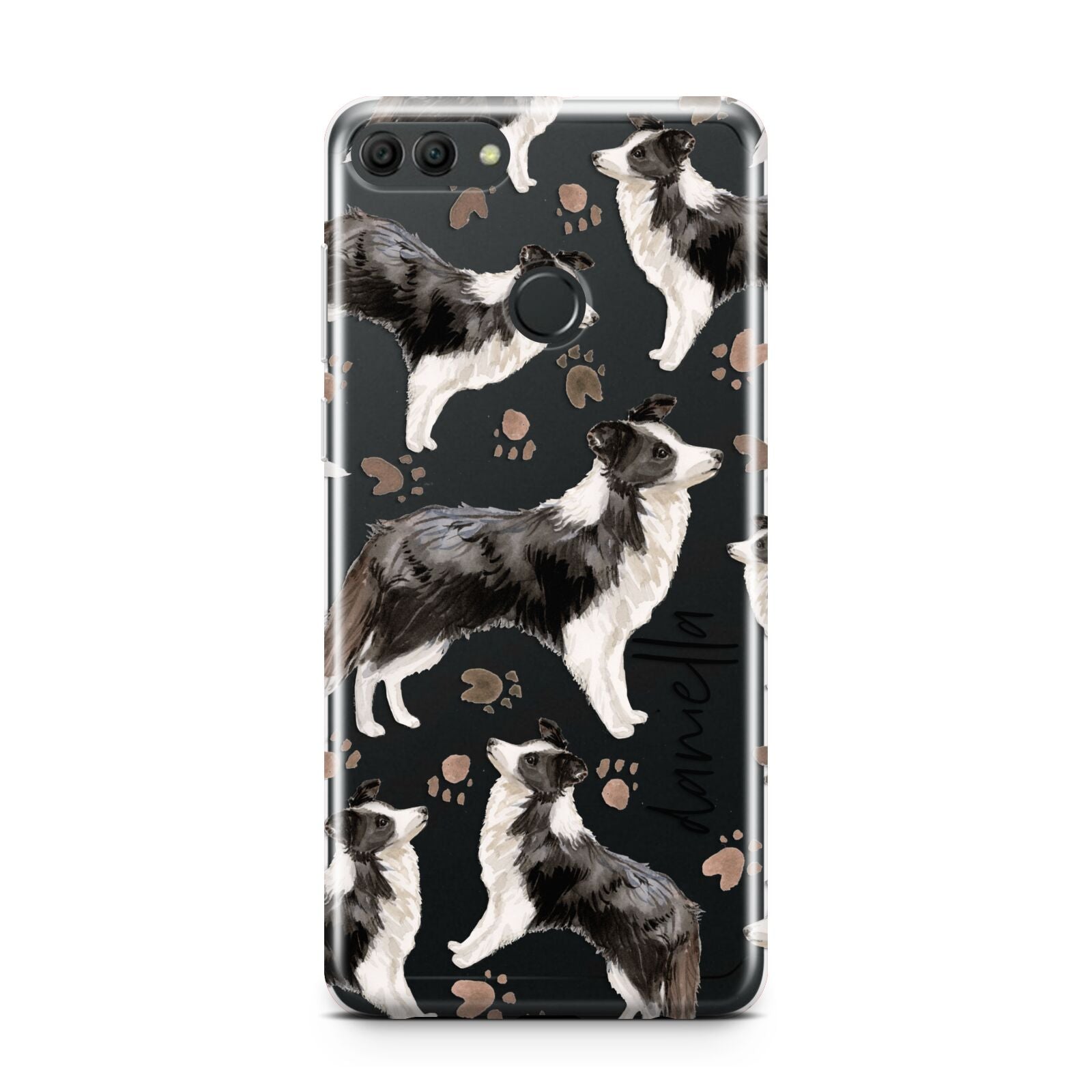 Personalised Border Collie Dog Huawei Y9 2018