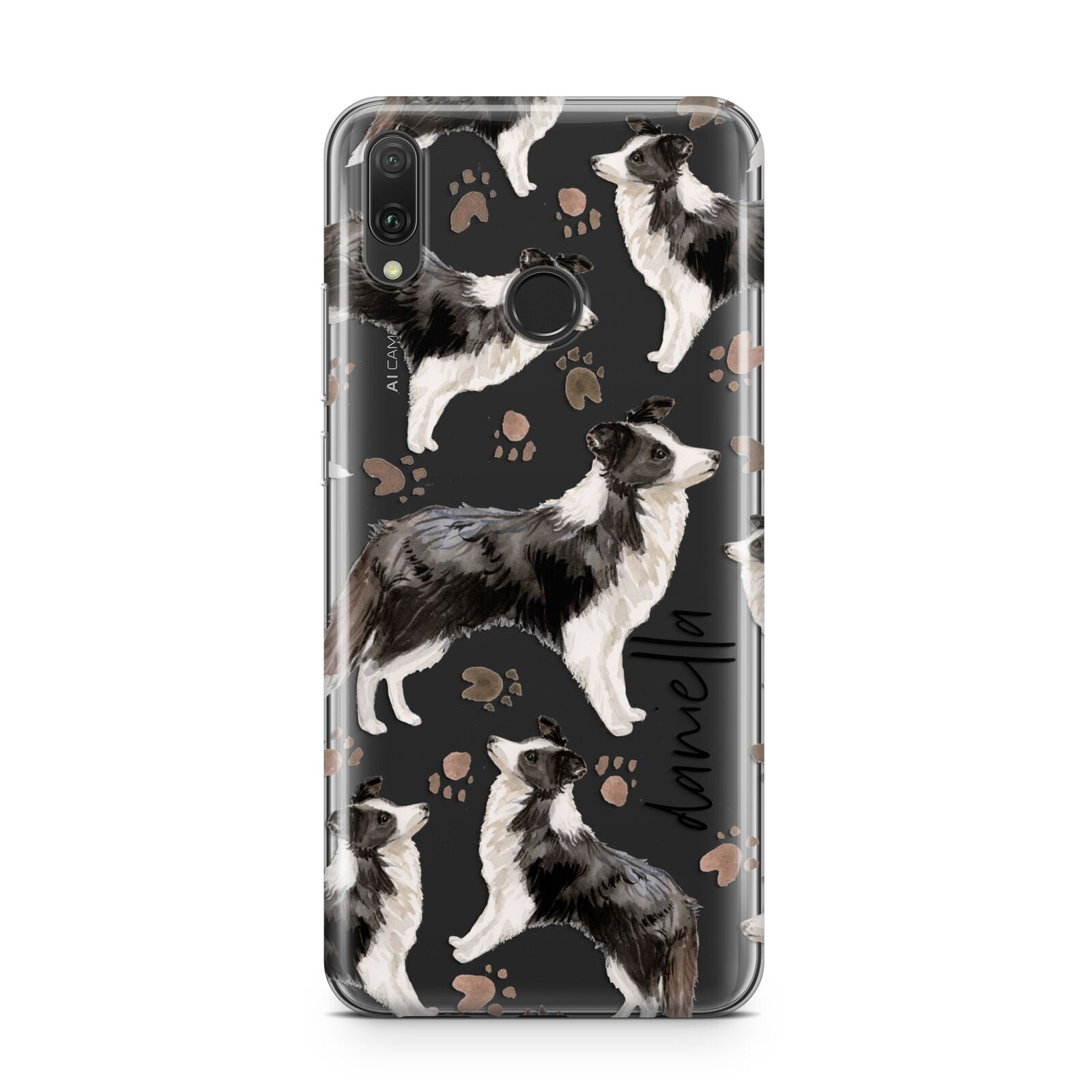 Personalised Border Collie Dog Huawei Y9 2019