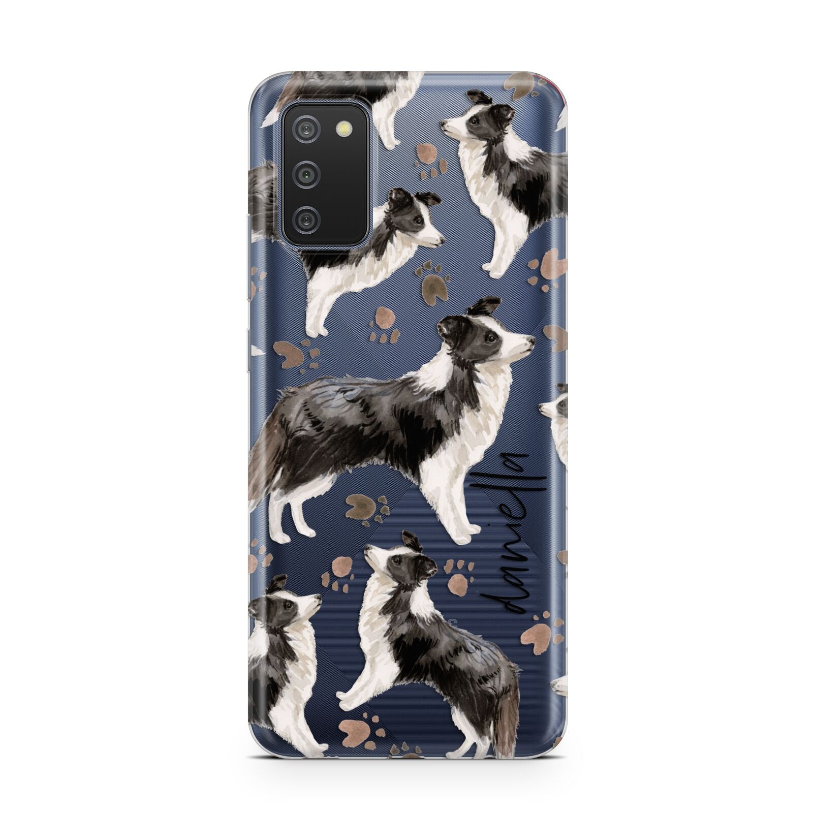 Personalised Border Collie Dog Samsung A02s Case