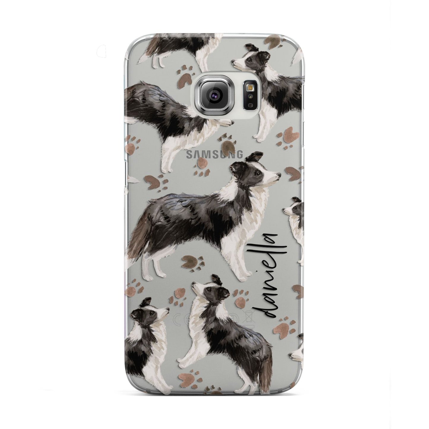 Personalised Border Collie Dog Samsung Galaxy S6 Edge Case